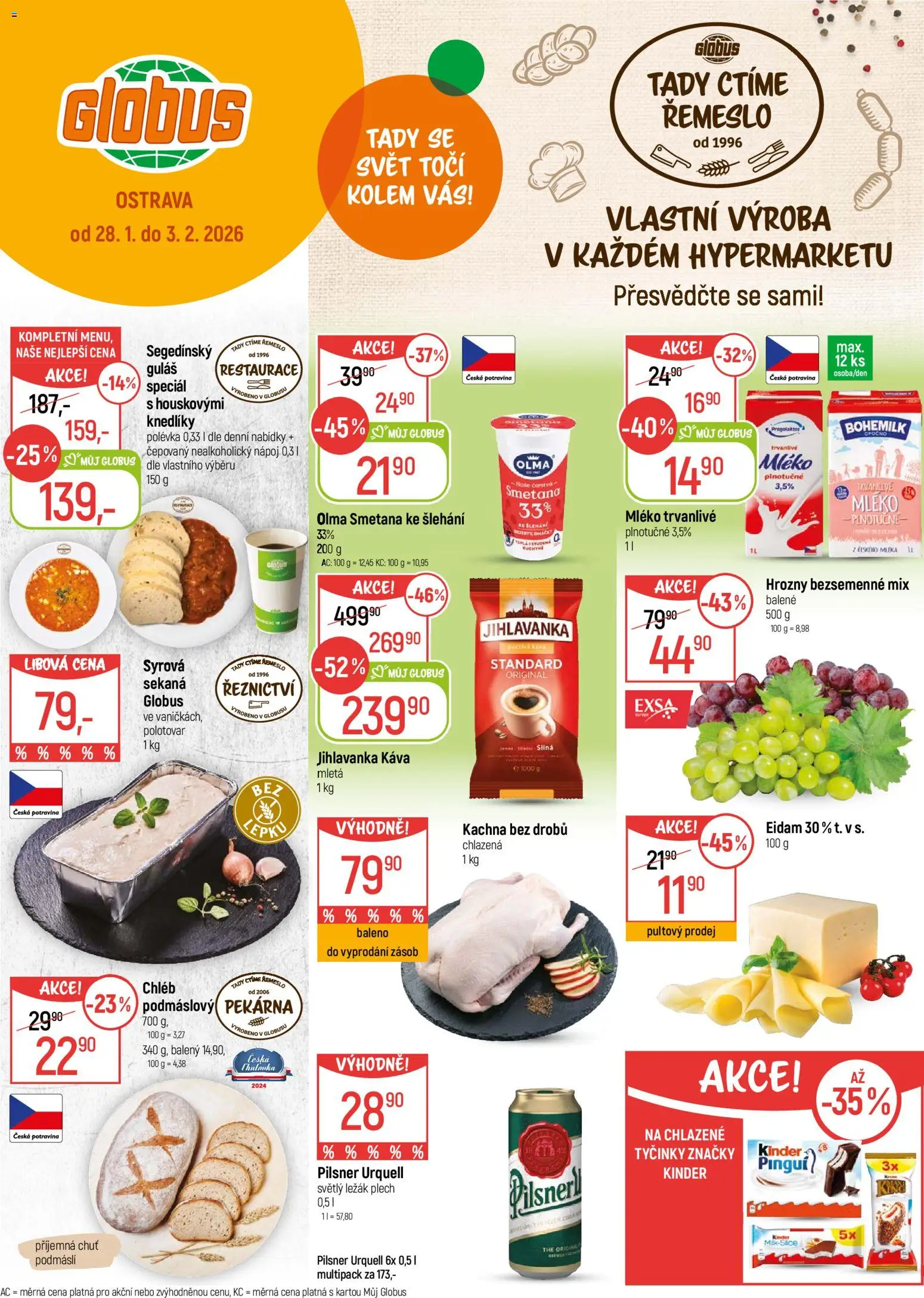 Globus leták - Ostrava od 28.01.2026 | Strana: 1