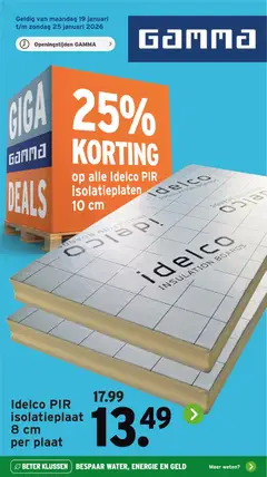 GAMMA - Folder - Voorbeeld van een folder van GAMMA, geldig van 19.01.2026