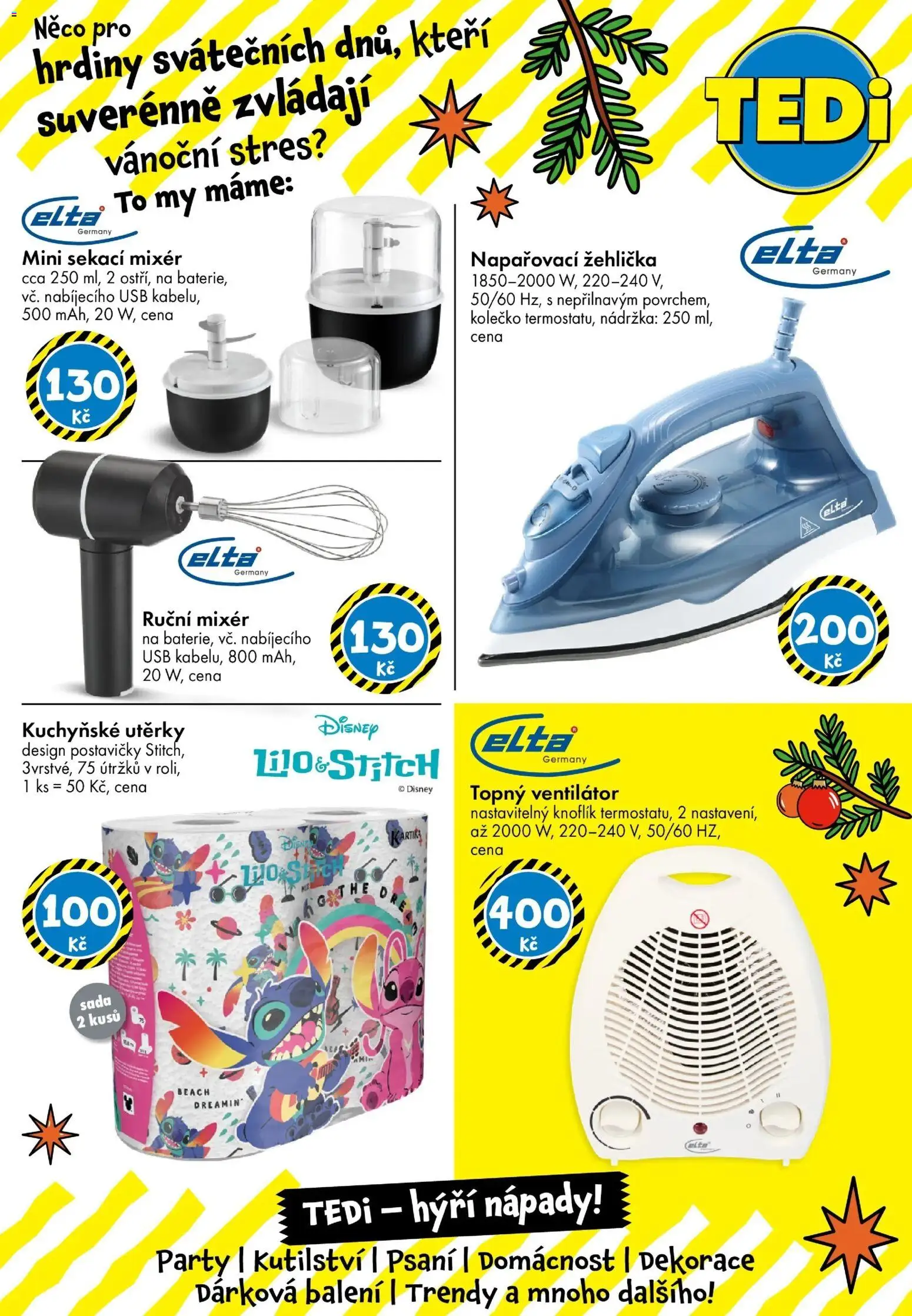 TEDi leták od 14.11.2025 | Strana: 33 | Produkty: Kuchyňské utěrky, Utěrky, USB, Dekorace