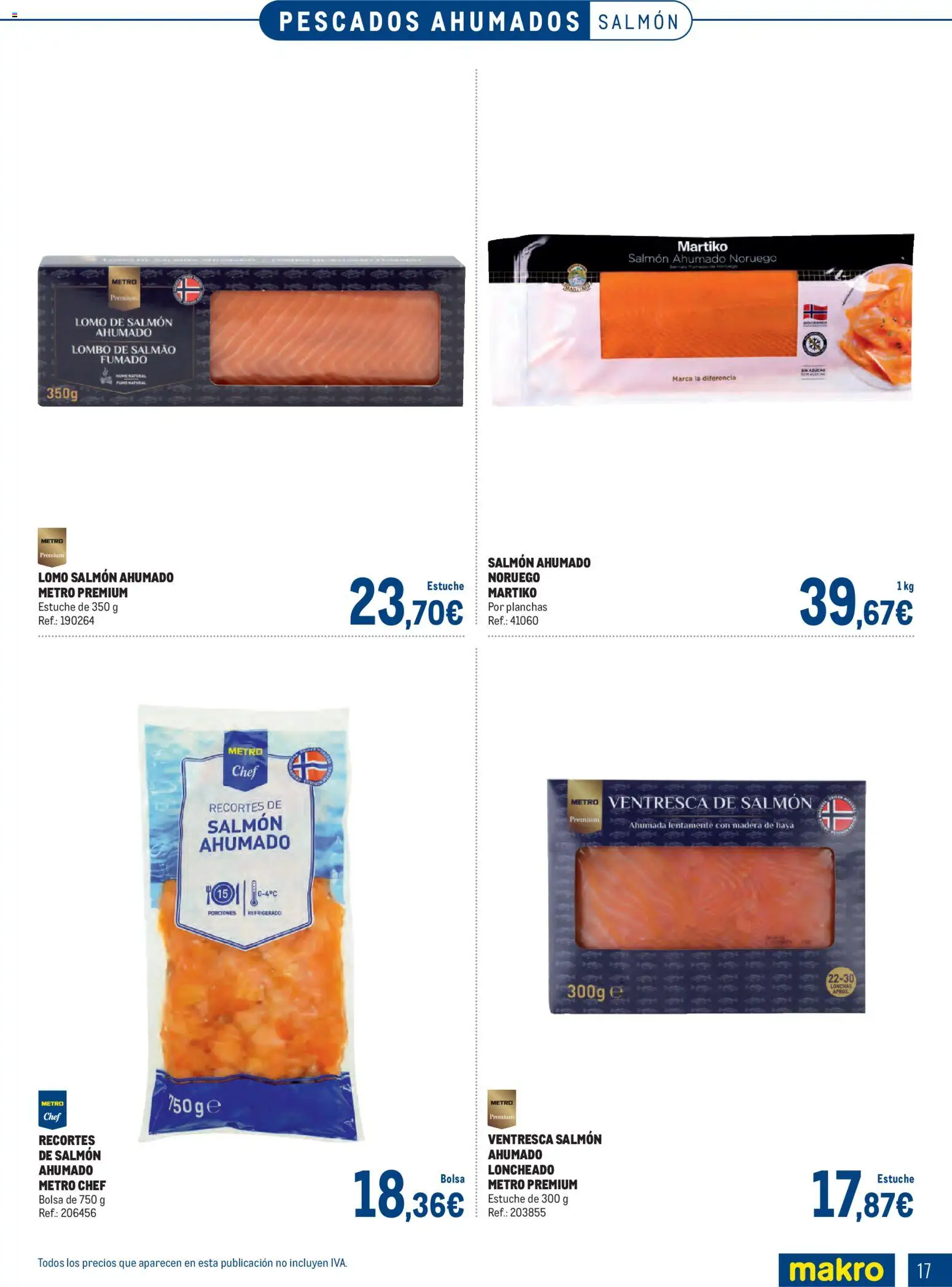 Makro Especial Pescados Levante 3 │ válido desde el 06.04.2026 | Página: 17 | Productos: Bolsa, Salmón ahumado, Loncheado