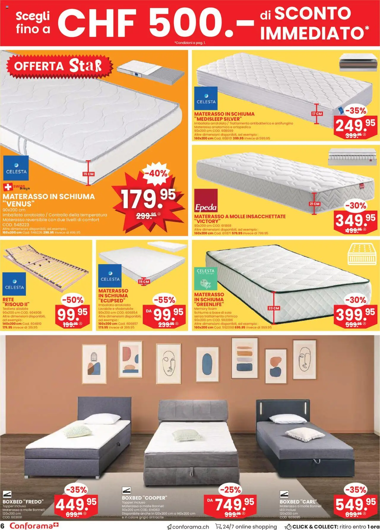 Conforama Aktionen IT ab 23.07.2025 | Seite: 6 | Produkte: Topper