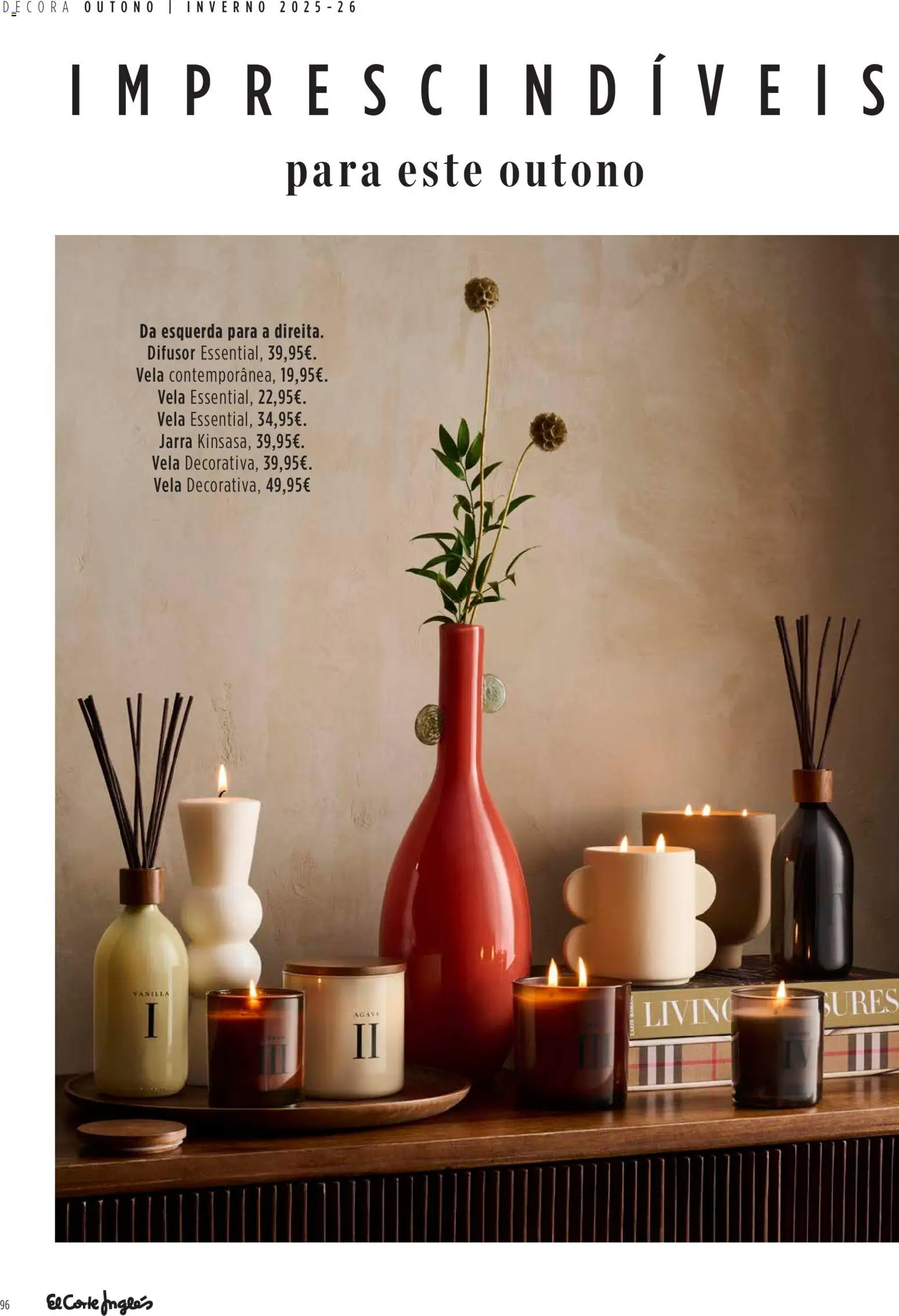 El Corte Ingles Decora │ válido de 23.10.2025 | Página: 96 | Produtos: Jarra, Difusor