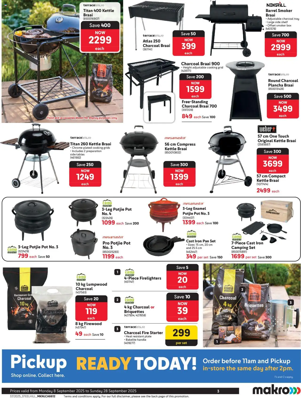 New Makro catalogue – valid from 08.09.2025 | Page: 3 | Products: Tray, Kettle, Iron, Box