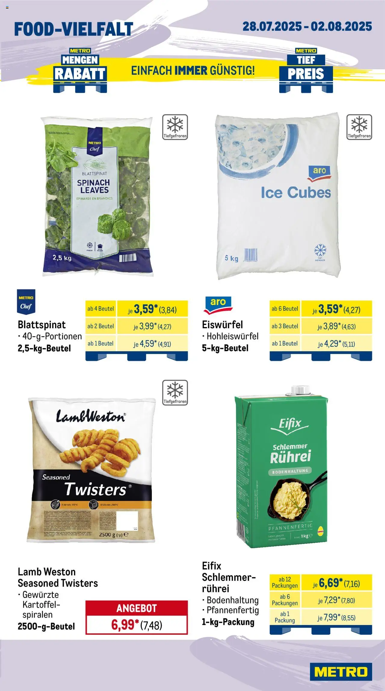 Metro Wochen-Angebote Gastro - gültig ab dem 28.07.2025 | Seite: 11 | Produkte: Sahne