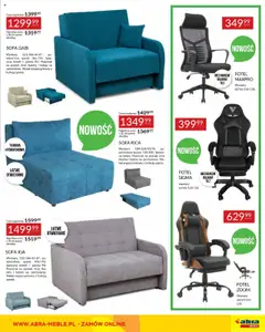 Pogląd oferty "Abra meble Gazetka" - ważna od 14.10.2025 | Strona: 37 | Produkty: Sofa, Fotel