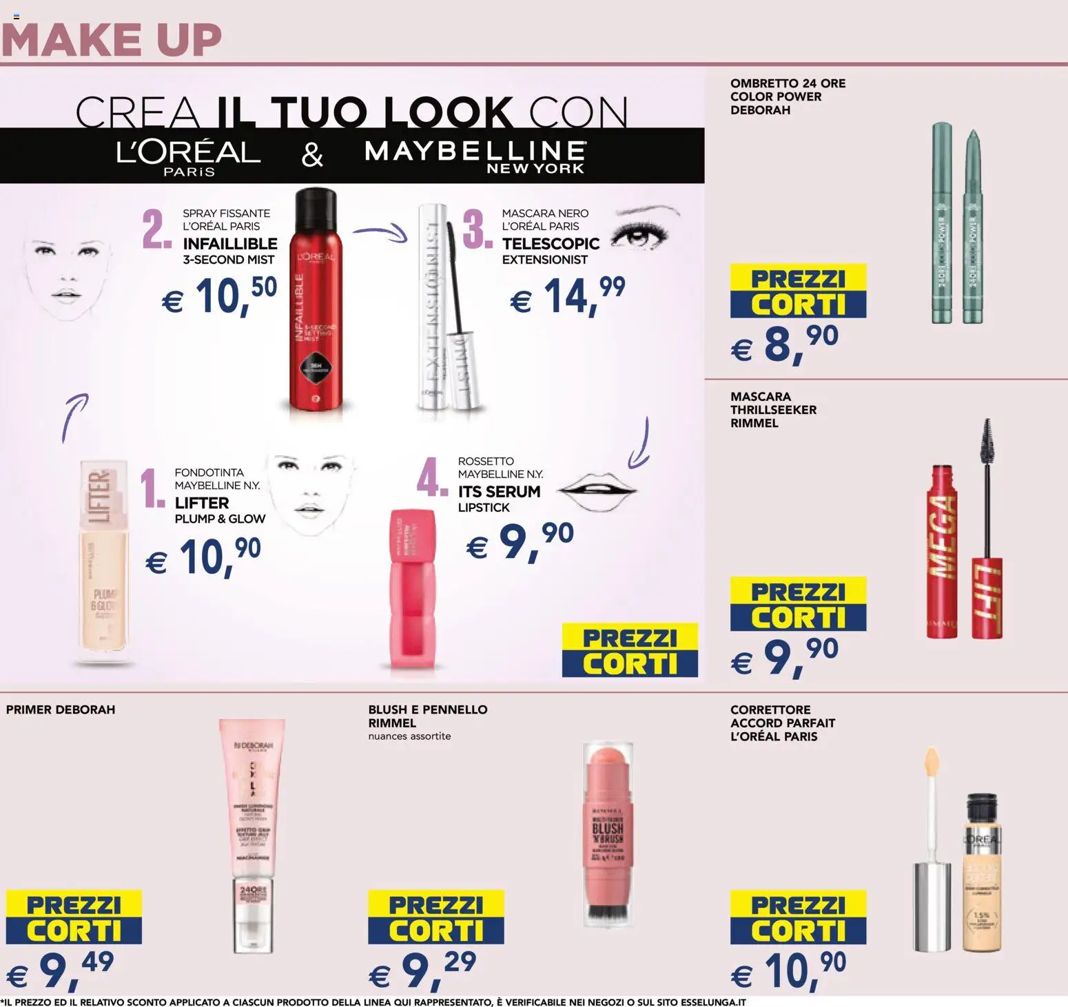 Volantino Esselunga S del 29.01.2026 | Pagina: 5 | Prodotti: Mascara, Rossetto, Correttore, Blush