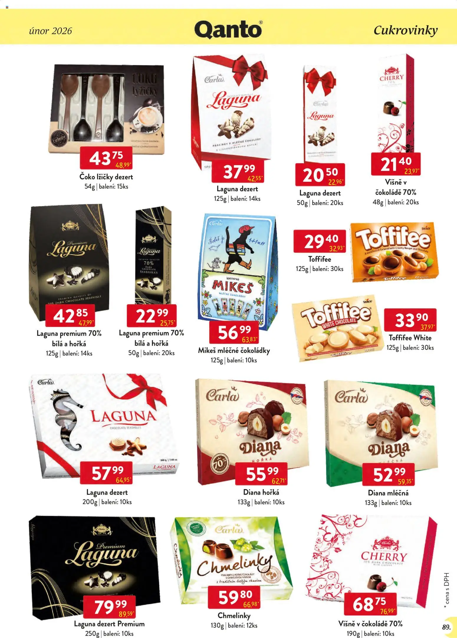 Astur & Qanto leták - Velkoobchod 02/2026 od 01.02.2026 | Strana: 89 | Produkty: Toffifee, Toffifee White