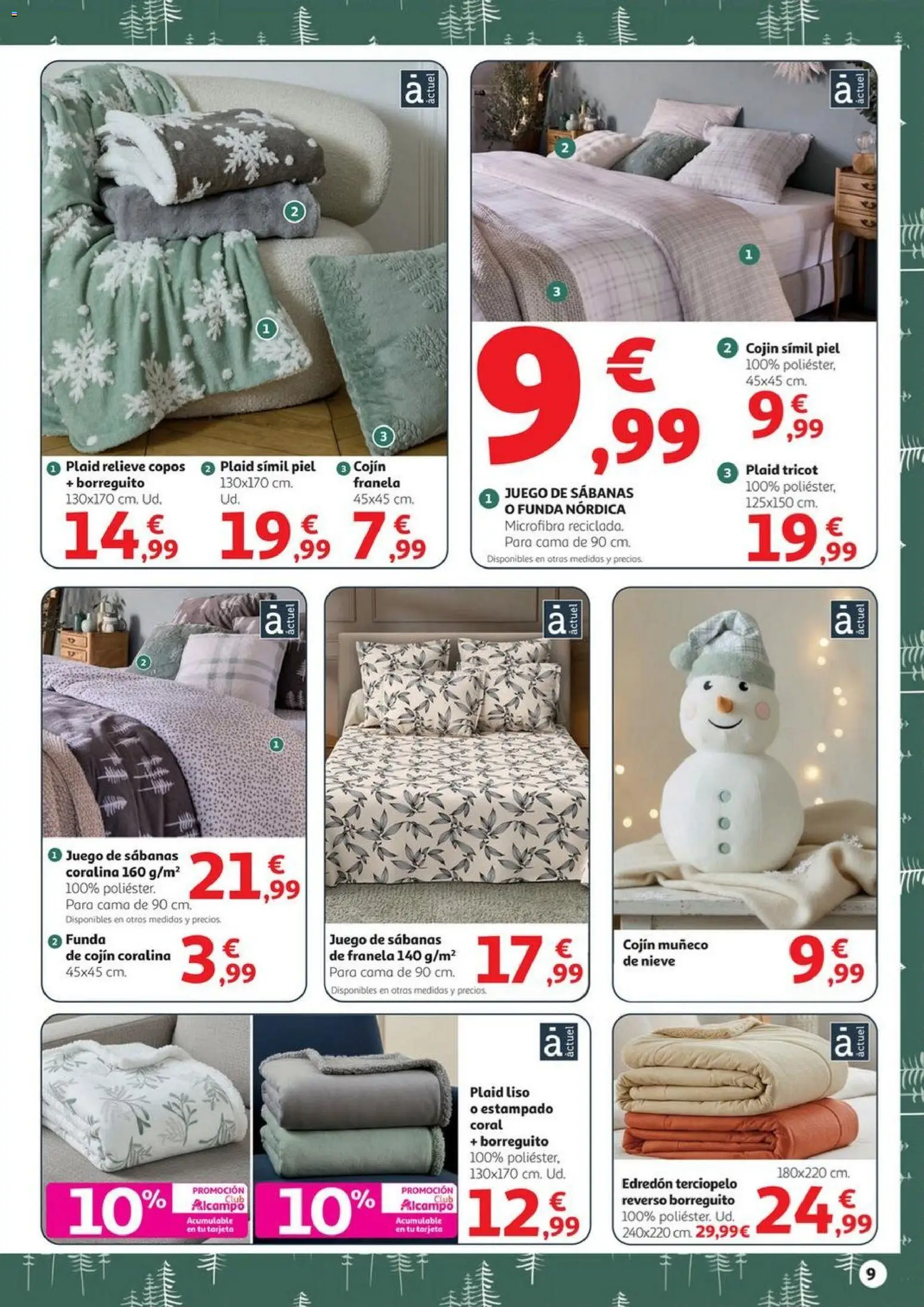 Alcampo - Decoració Nadal HP Cat │ válido desde el 06.11.2025 | Página: 9 | Productos: Edredón, Juego de sábanas, Copos, Cama