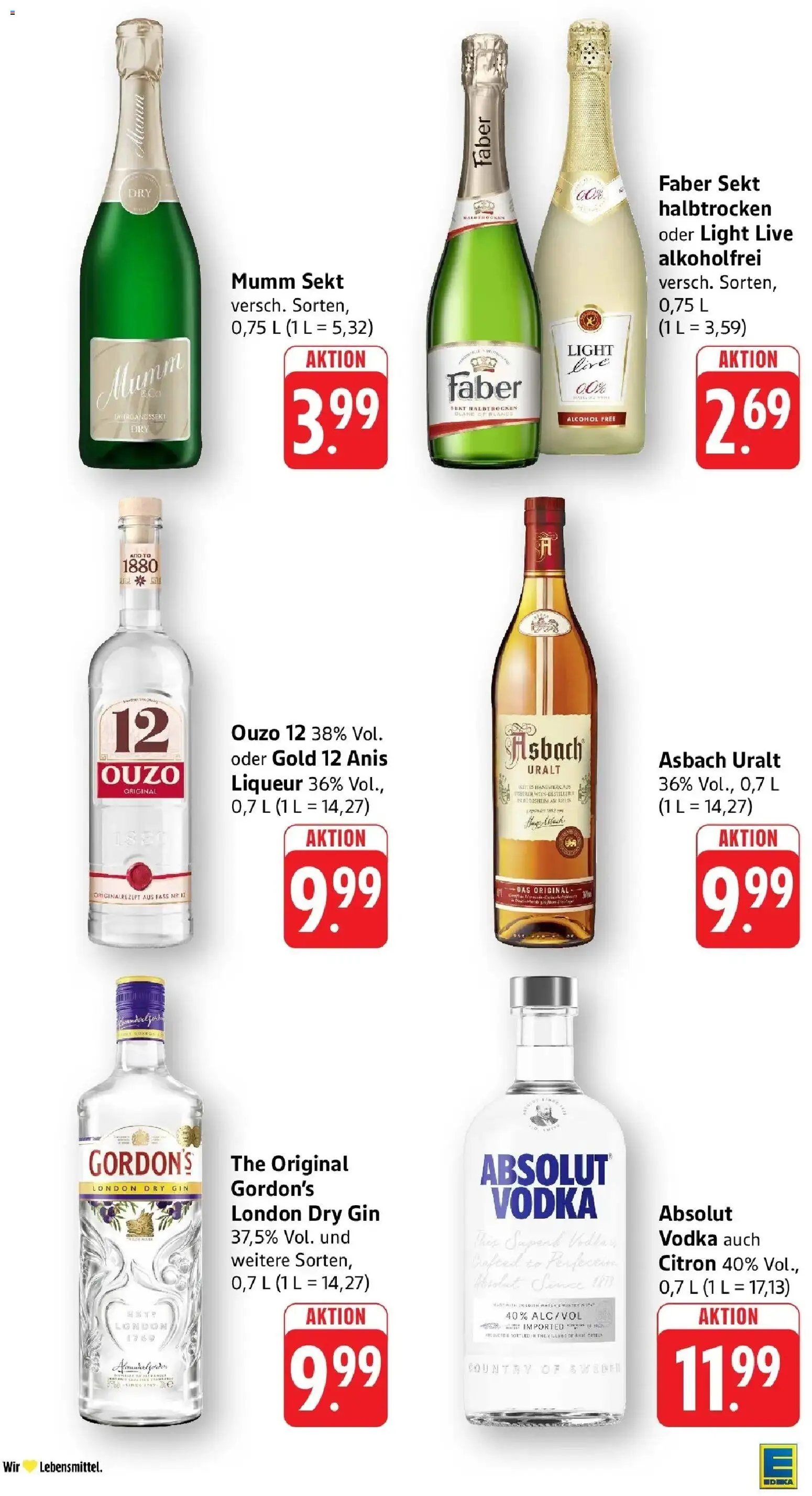 E center Prospekt Tübingen	 – gültig ab 05.04.2026 | Seite: 37 | Produkte: Mumm sekt, Ouzo 12, Ouzo, Asbach