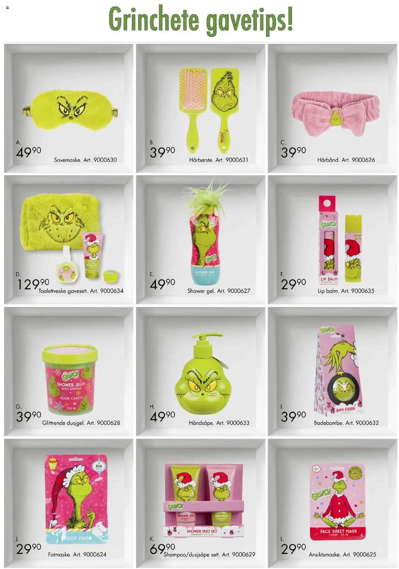{H1} | Side: 8 | Produkter: Lip, Sheet Mask, Shower Gel, Shampoo