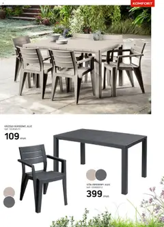 Komfort Gazetka - Katalog Ogród Taras I Balkon od 04.04.2025 | Strona: 41 | Produkty: Stół, Krzesło, Krzesło ogrodowe, Stół ogrodowy