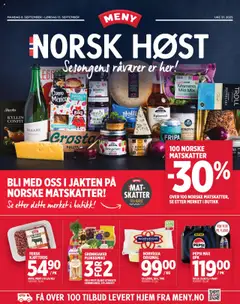 Forhåndsvisning av Meny kundeavis gyldig fra 08.09.2025