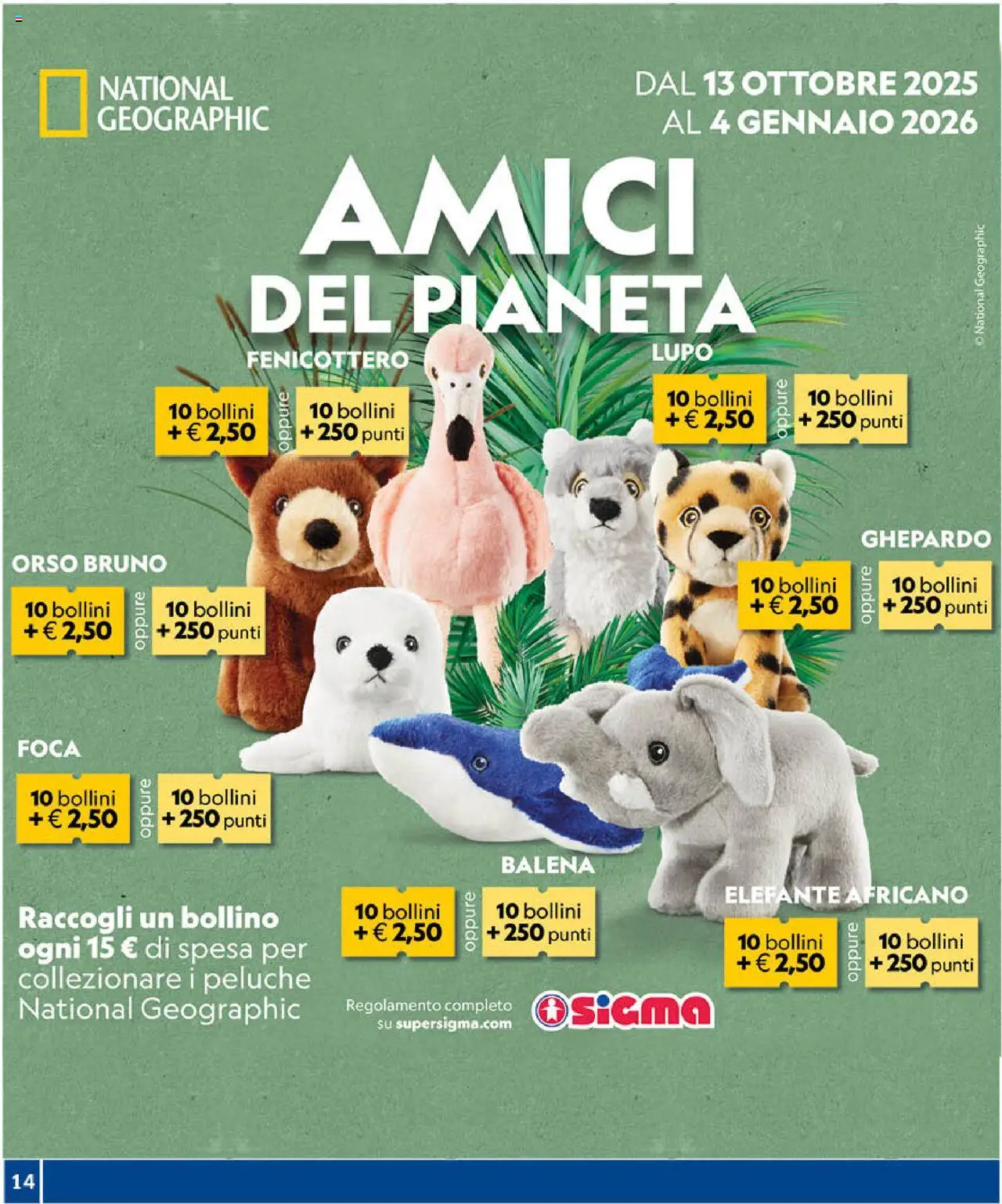 Volantino SIGMA del 17.10.2025 | Pagina: 14 | Prodotti: Peluche