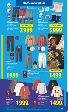 Lidl akciós ujság - amely érvényes a következő dátumtól: 11.09.2025 | Oldal: 29