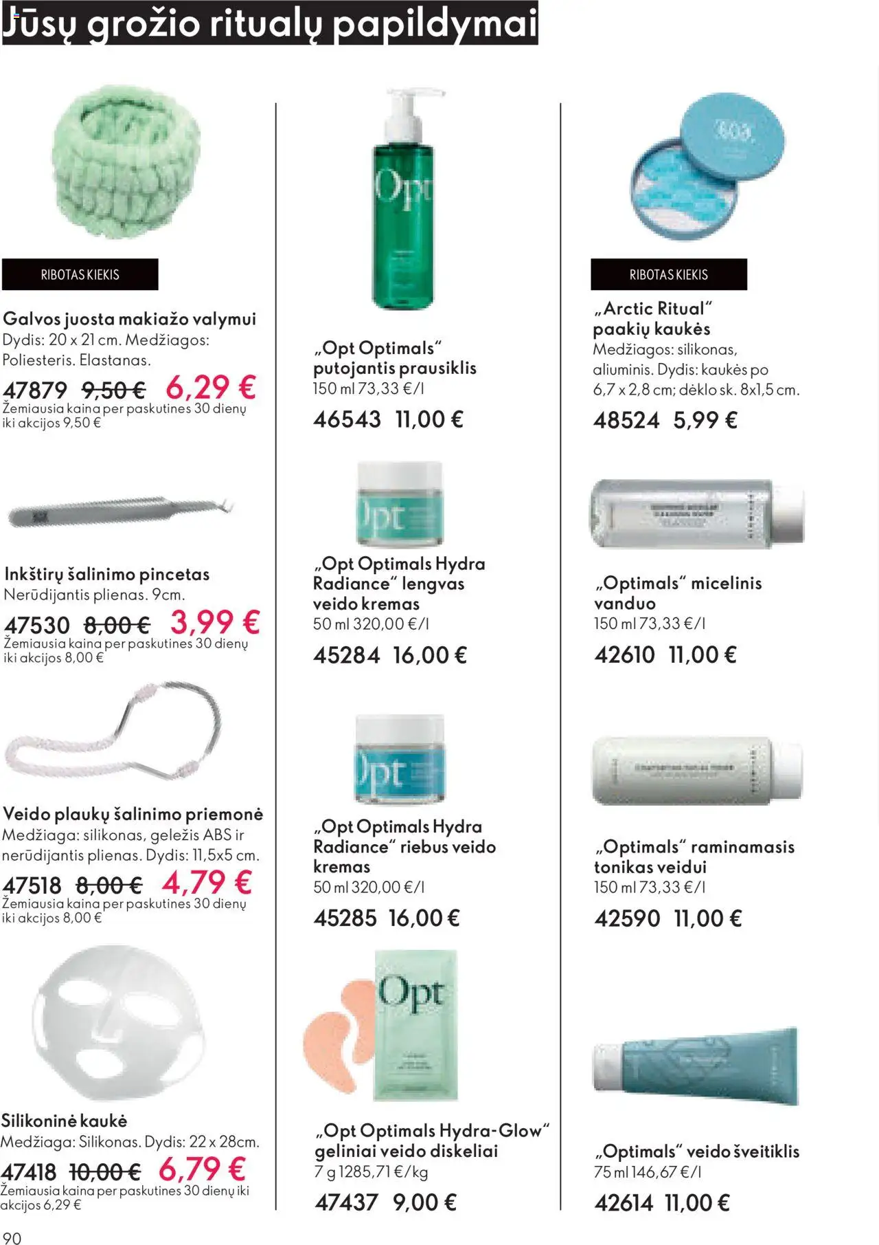 Oriflame akcijos nuo 29.10.2025 | Puslapis: 90 | Prekių: Tonikas, Kremas, Šveitiklis, Prausiklis