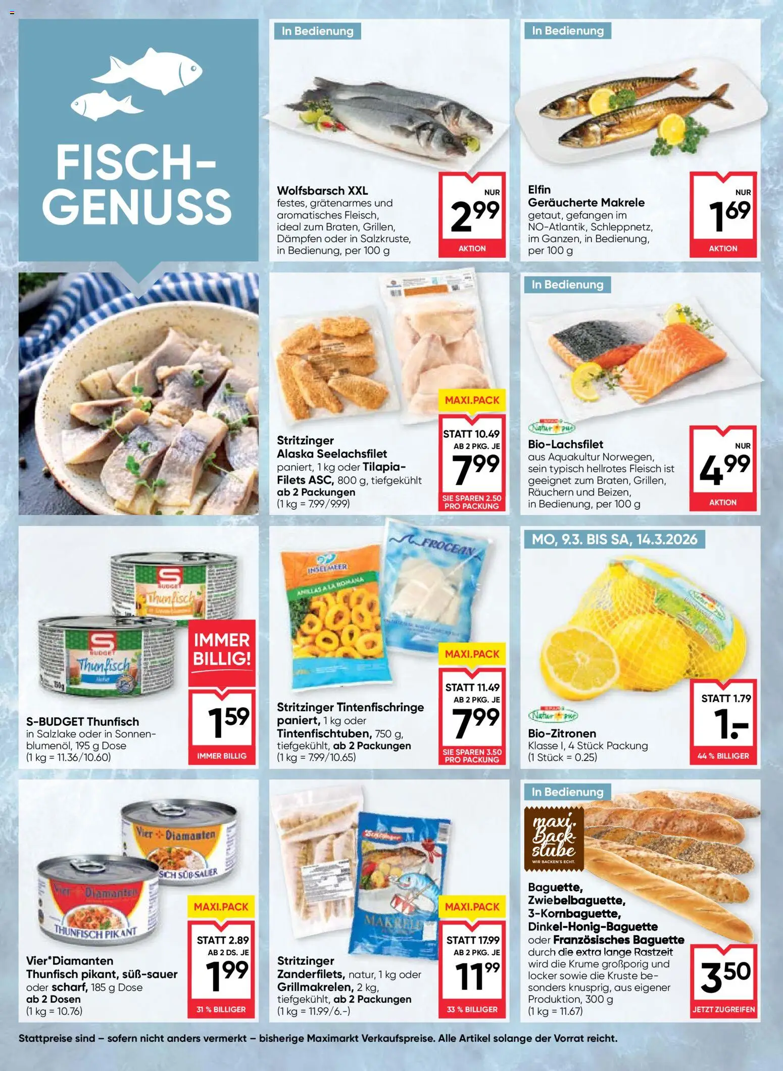 Maximarkt Flugblatt gültig ab 12.03.2026 | Seite: 6 | Produkte: Szezámolaj, Jääkaappipakastin, Fisch