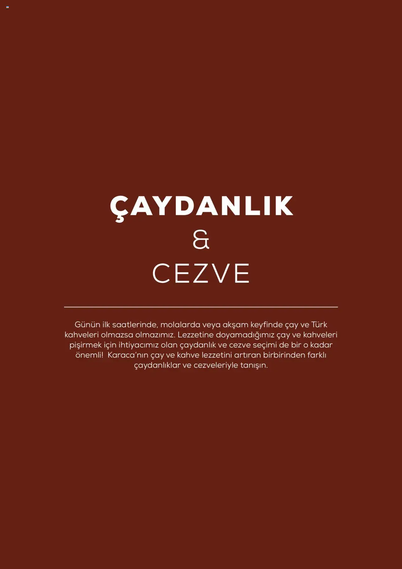 Karaca Mutfak - 01.03.2025 tarihinden itibaren geçerlidir | Sayfa: 75 | Ürünler: Çaydanlık, Kahve, Çay
