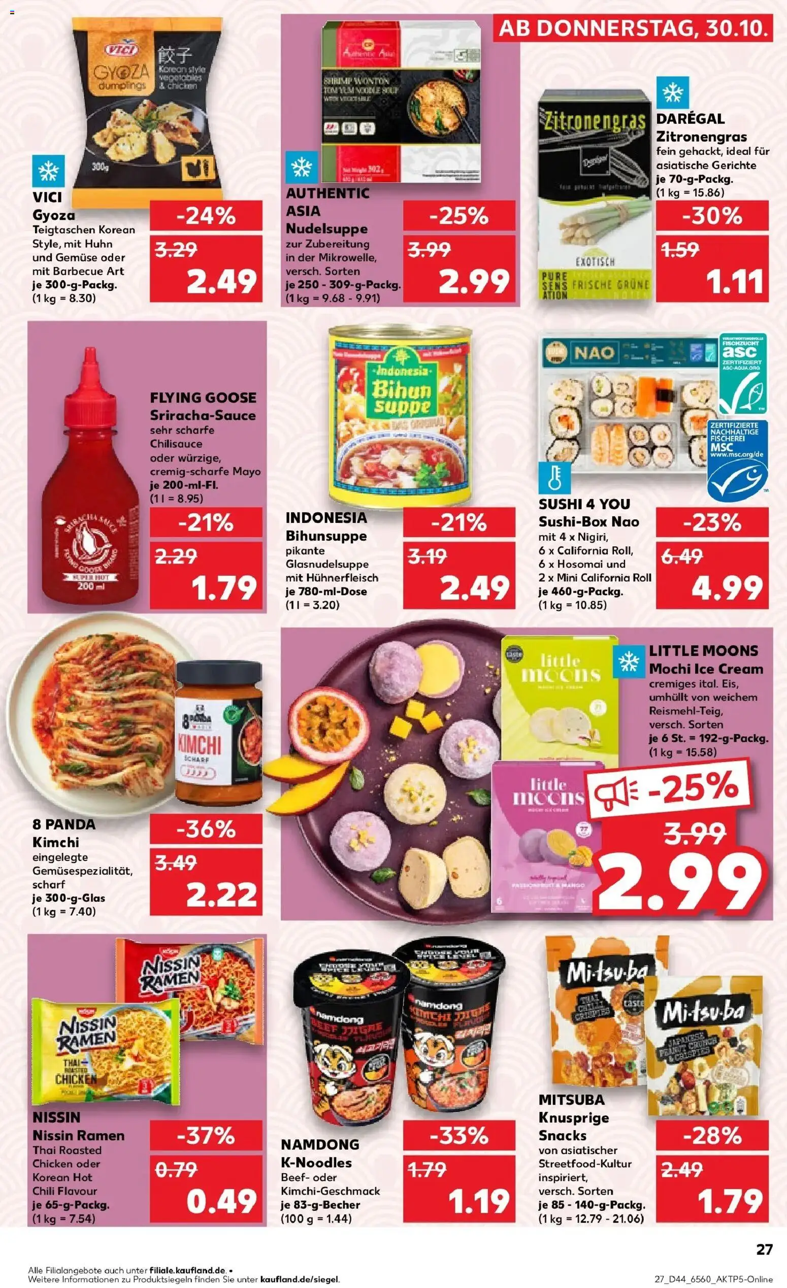 Kaufland prospekt Weiden In Der Oberpfalz	 – gültig ab 03.11.2025 | Seite: 27 | Produkte: Zitronengras, Gemüse, Chili, Mochi
