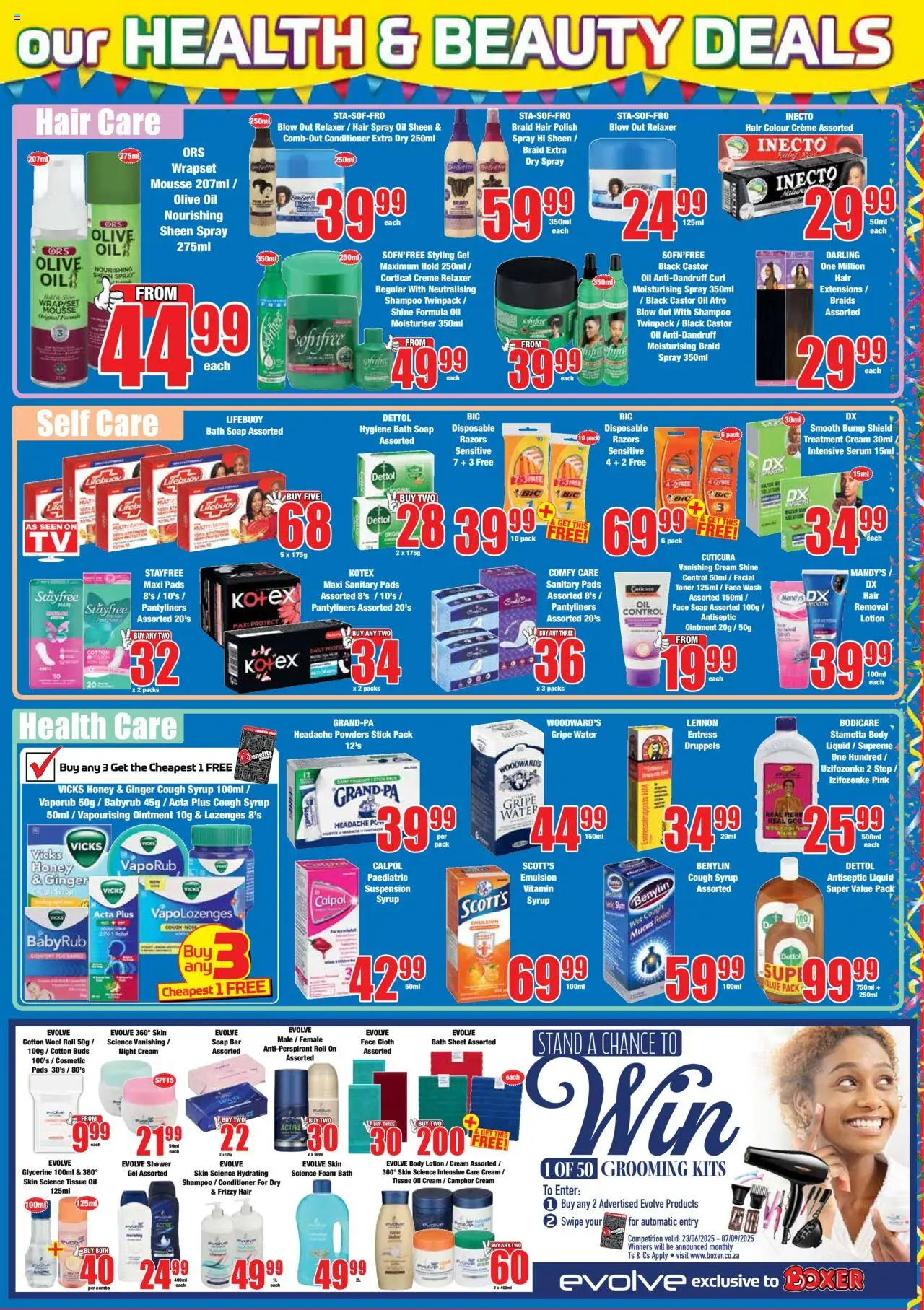 Boxer - Free State, Northern Cape, North West - Specials │ valid from 24.07.2025 | Page: 11 | Products: Toner, Conditioner, Hair spray, Lozenges