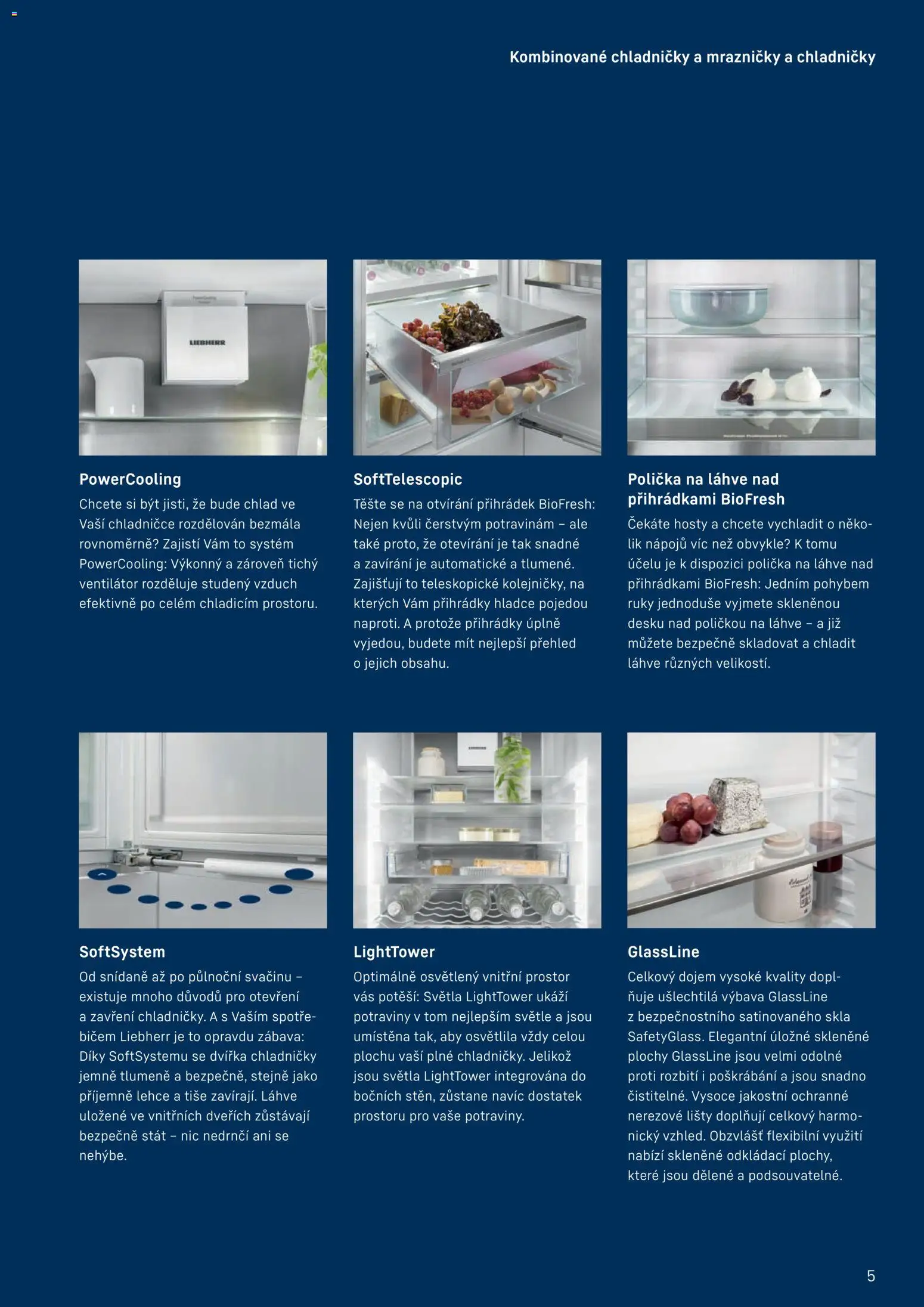 Möbelix leták - Liebherr od 01.10.2025 | Strana: 5 | Produkty: Polička, Ventilátor, Lahve, Potraviny