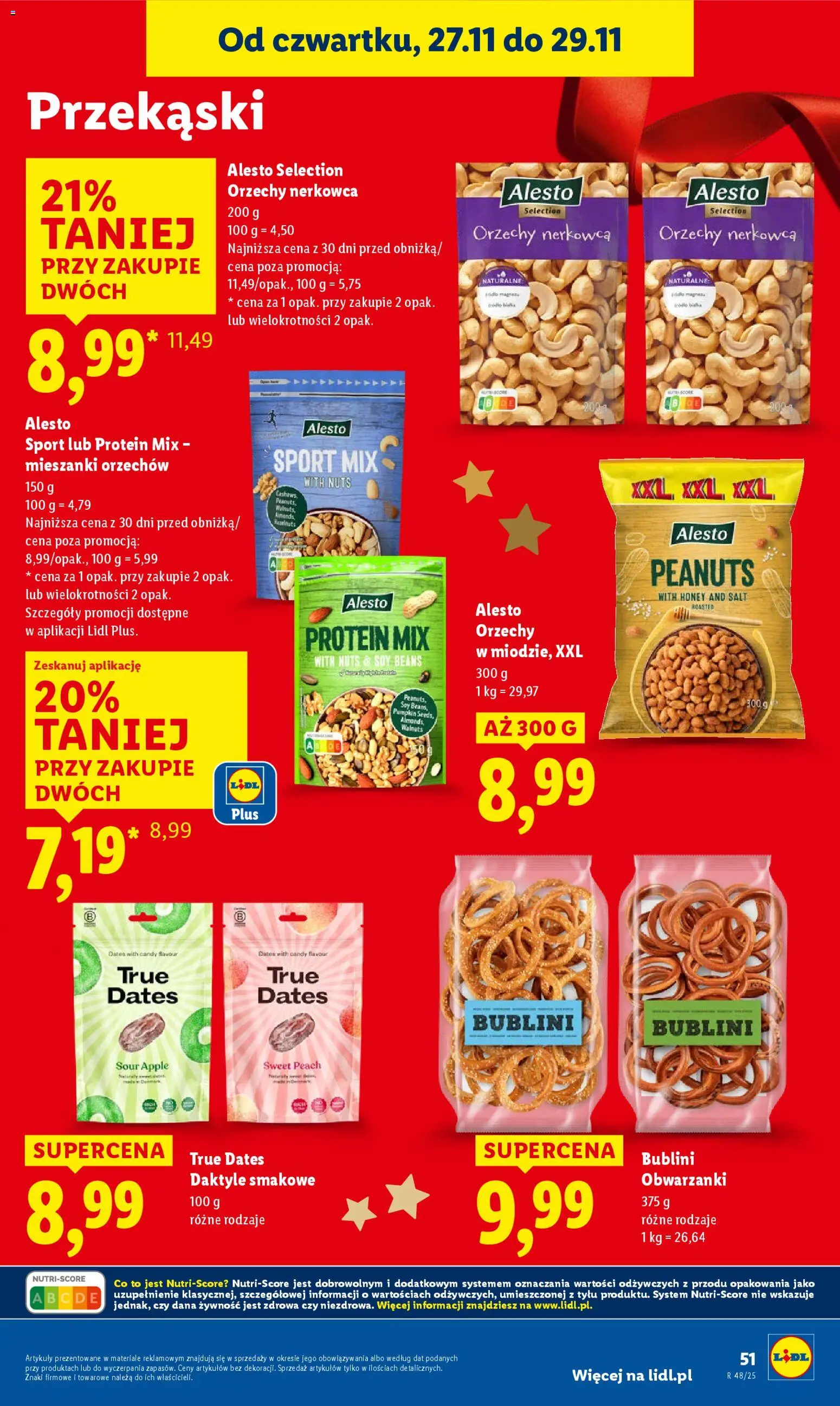 Lidl Black Friday od 27.11.2025 | Strona: 51 | Produkty: Daktyle, Orzechy