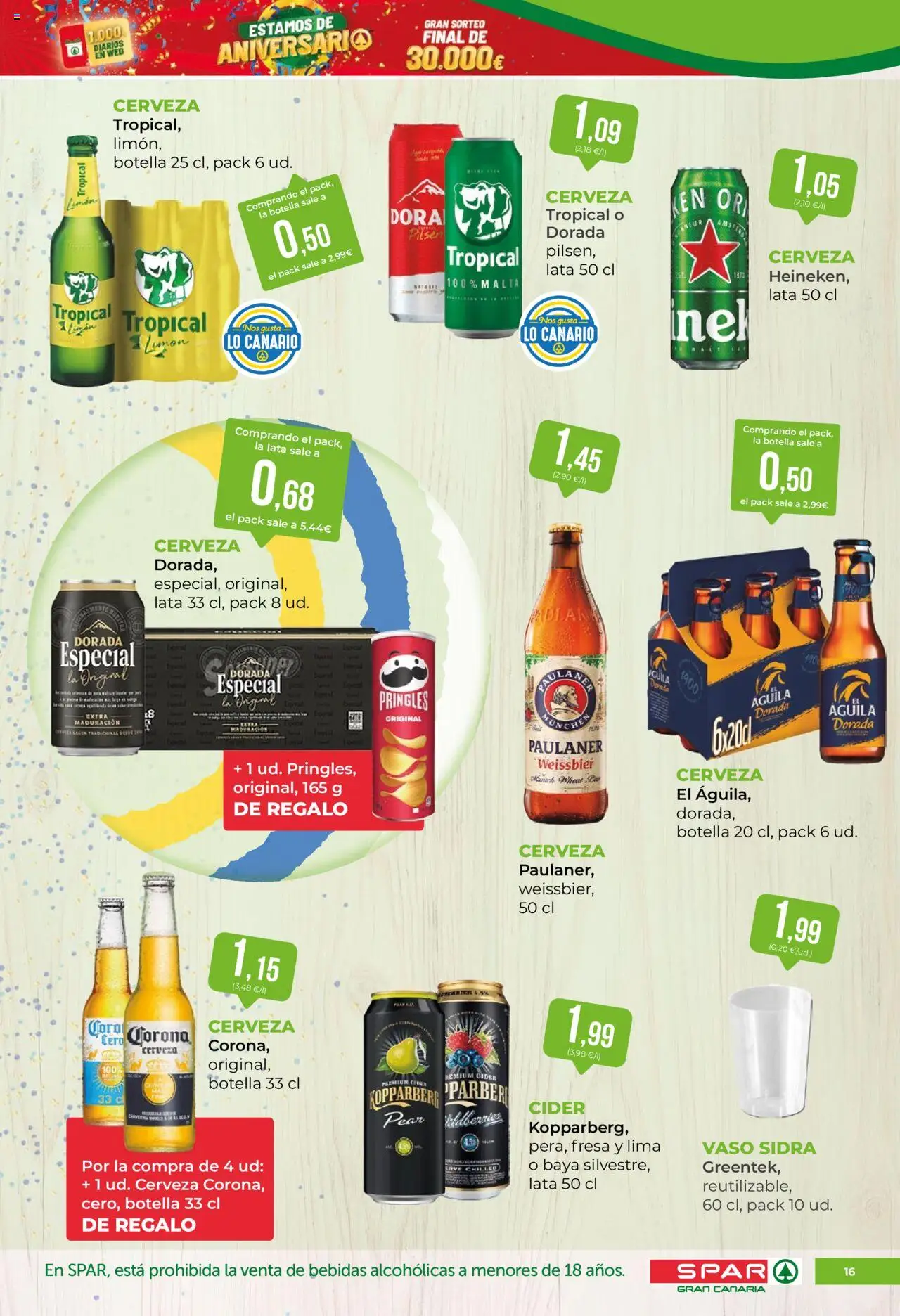 Spar folleto │ válido desde el 03.10.2025 | Página: 16 | Productos: Lima, Cerveza