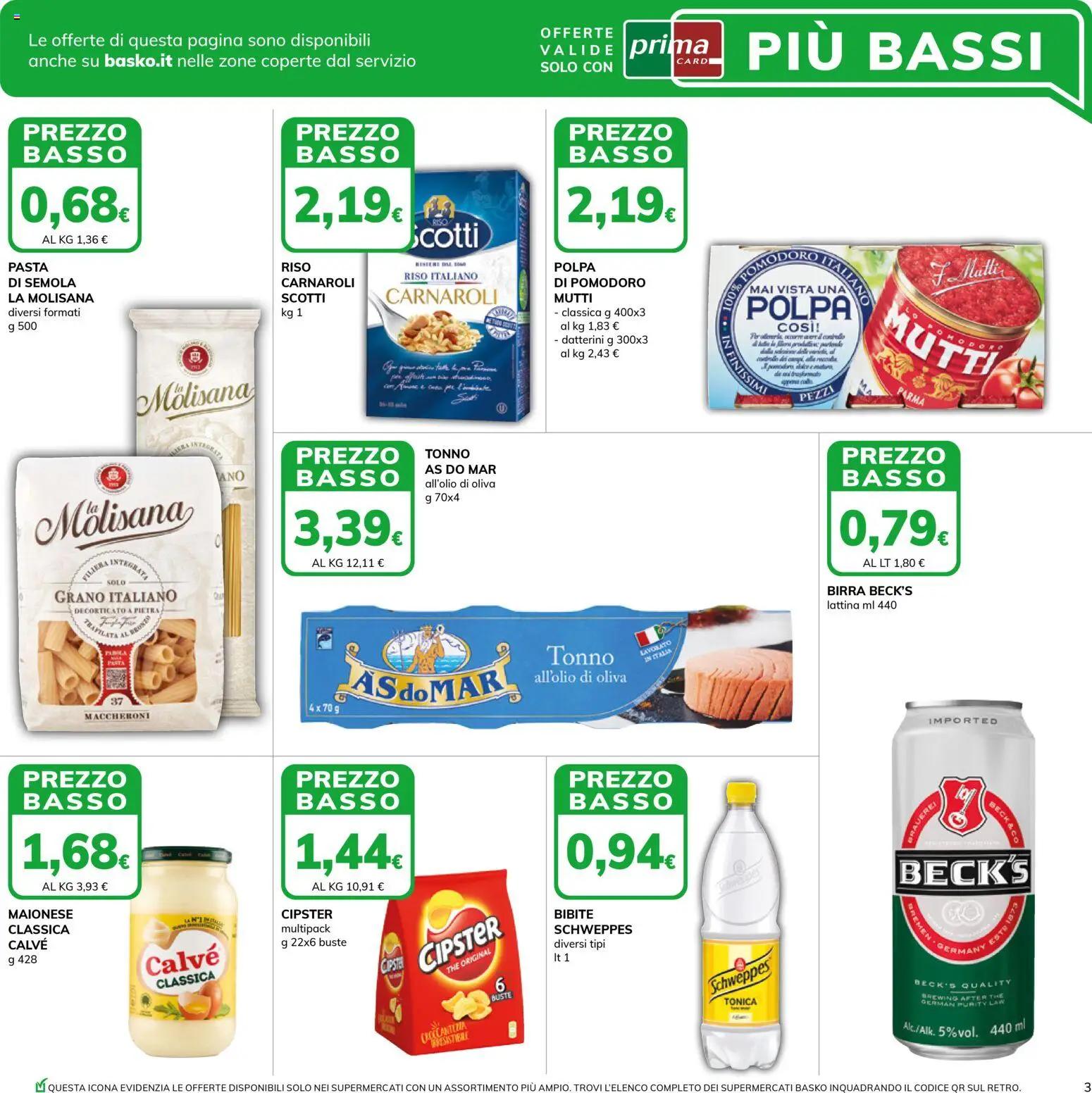 Volantino Basko del 10.03.2026 | Pagina: 3 | Prodotti: Maionese, Pomodoro, The, Tonno