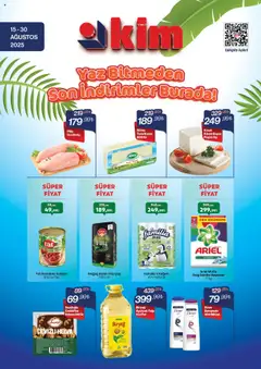 15.08.2025 tarihinden itibaren geçerli olan Kim Market kataloğu önizlemesi