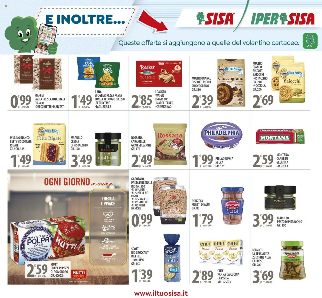 Volantino SISA del 23.09.2025 | Pagina: 21 | Prodotti: Riso, Caramelle, Mutti, Alici