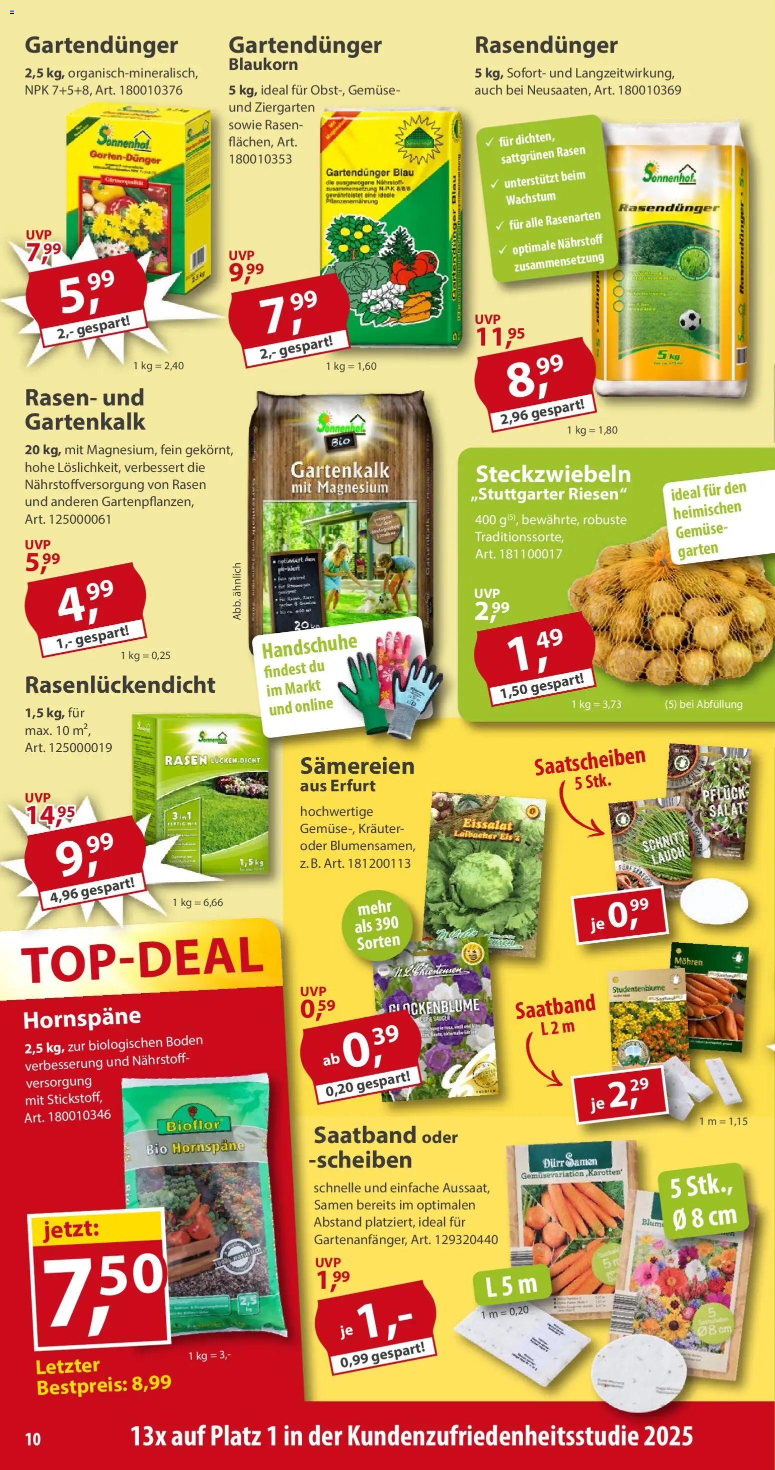 Sonderpreis Baumarkt Prospekt 	 – gültig ab 28.02.2026 | Seite: 10 | Produkte: Mohren, Eissalat, Handschuhe, Eis