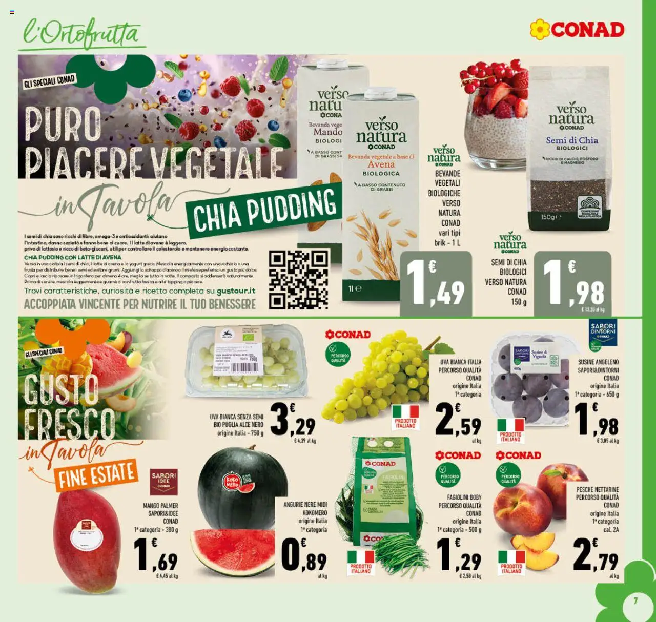Volantino Conad del 10.09.2025 | Pagina: 7 | Prodotti: Yogurt greco, Fagiolini, Ciotola, Topping