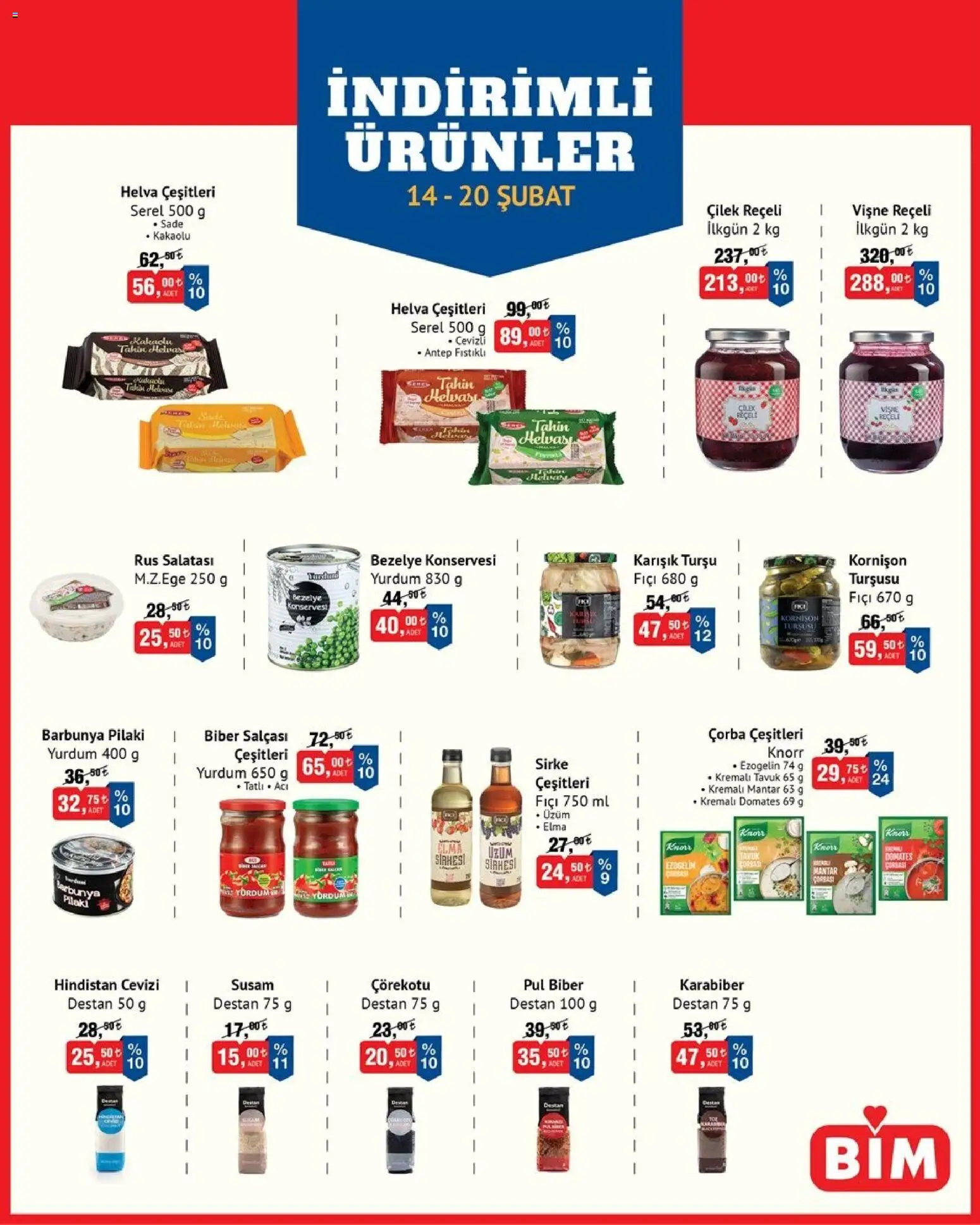 BİM İndirimli Ürünler - 14.02.2026 tarihinden itibaren geçerlidir | Sayfa: 2 | Ürünler: Hindistan Cevizi, Vişne, Biber, Üzüm