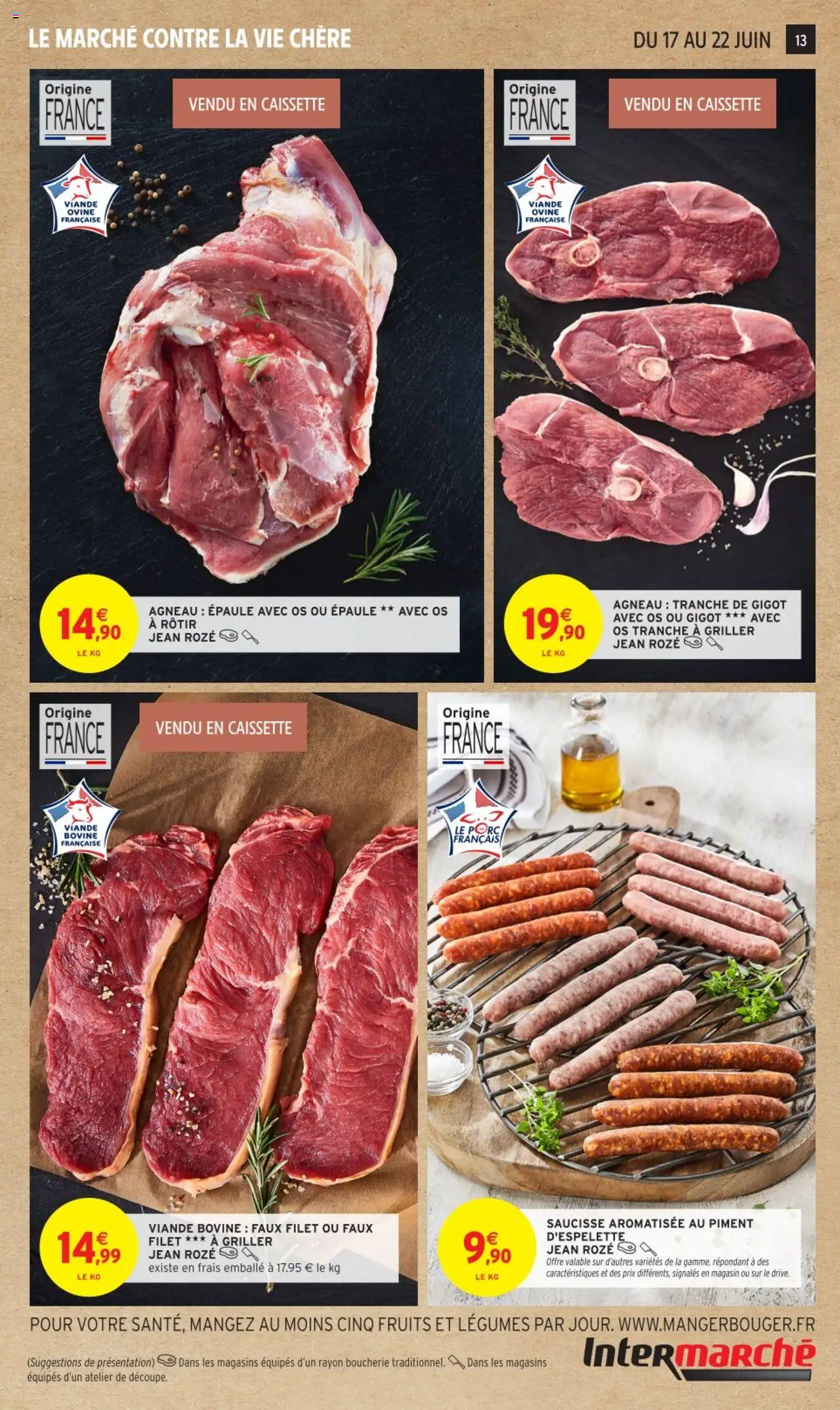  | Page: 13 | Produits: Agneau, Piment d'espelette, Saucisse, Viande