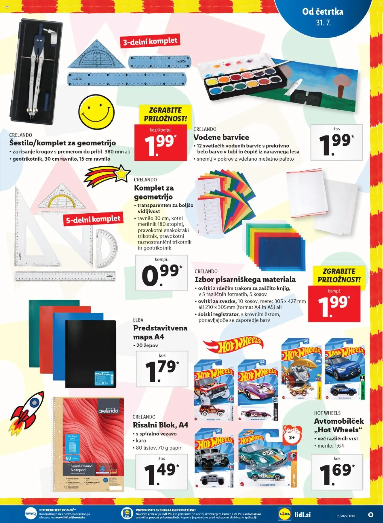 Lidl katalog │ velja od 31.07.2025 | Stran: 29 | Izdelki: Barvice, Copic, Mapa