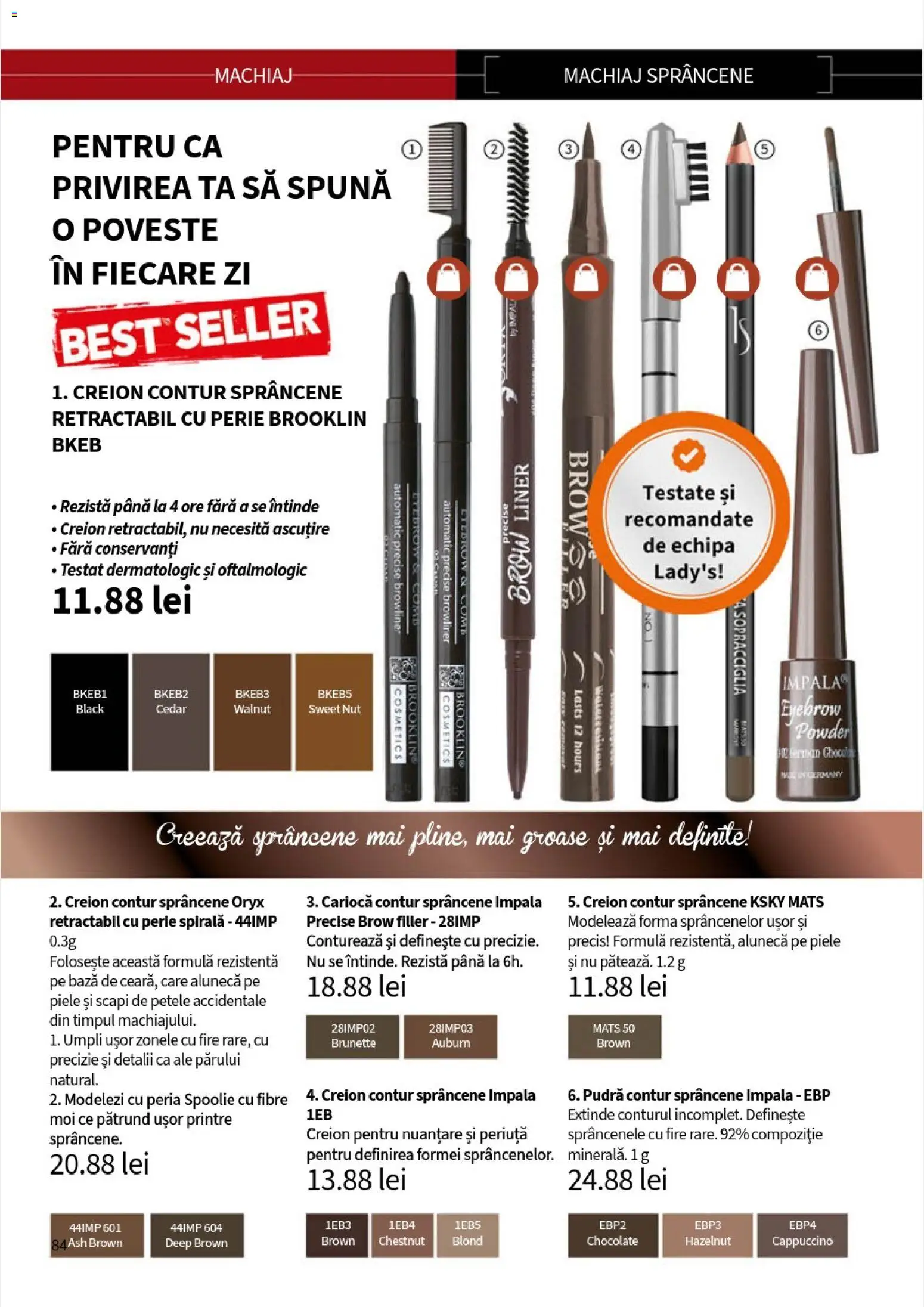 Noul catalog Lady’s – valabil de la 05.01.2026 | Pagină: 86 | Produse: Machiaj, Pudră, Perie