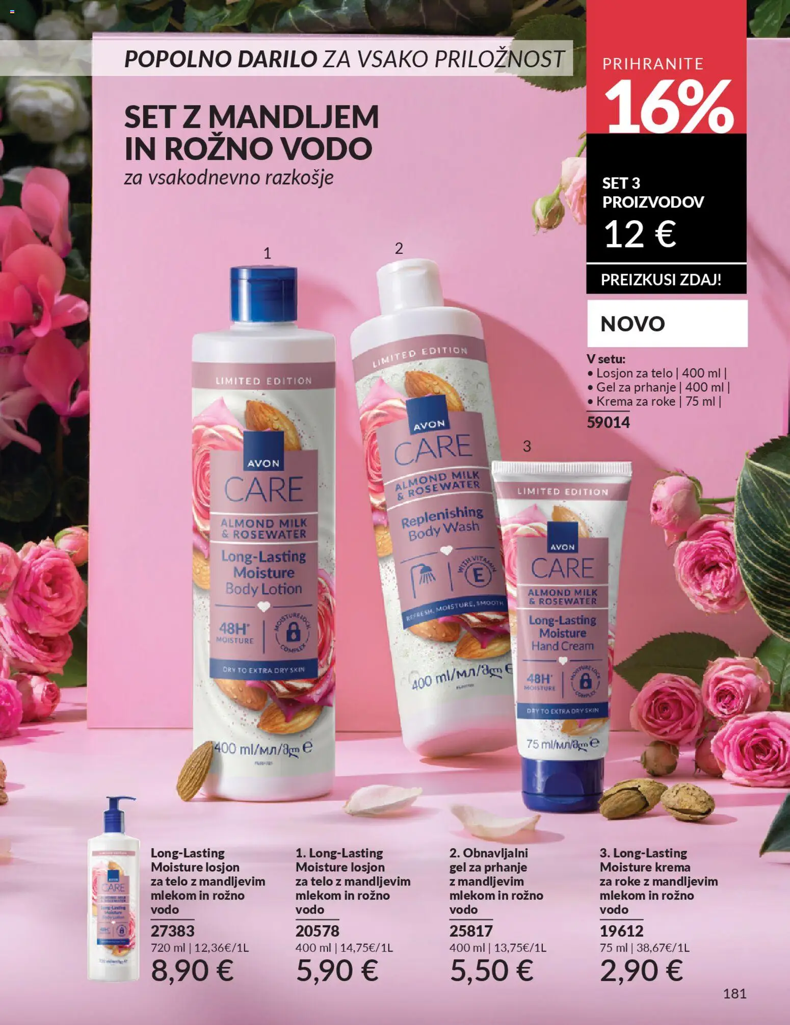 Novi Avon katalog ponudbe – veljaven od 01.02.2026 | Stran: 187 | Izdelki: Gel za prhanje, Krema, Krema za telo, Krema za roke