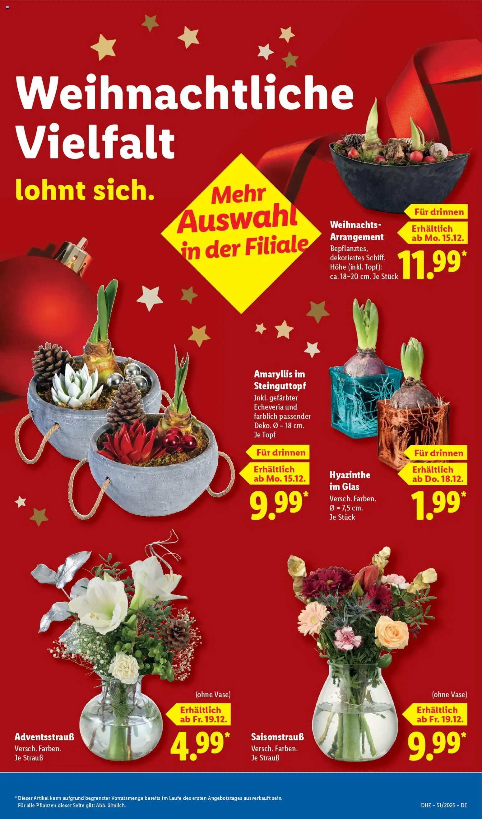 Lidl Prospekt Gladenbach – gültig ab 15.12.2025 | Seite: 13 | Produkte: Vase