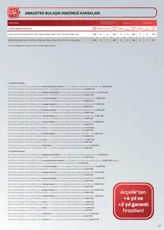 01.12.2025 tarihinden itibaren geçerli olan Arçelik kataloğu önizlemesi | Sayfa: 43