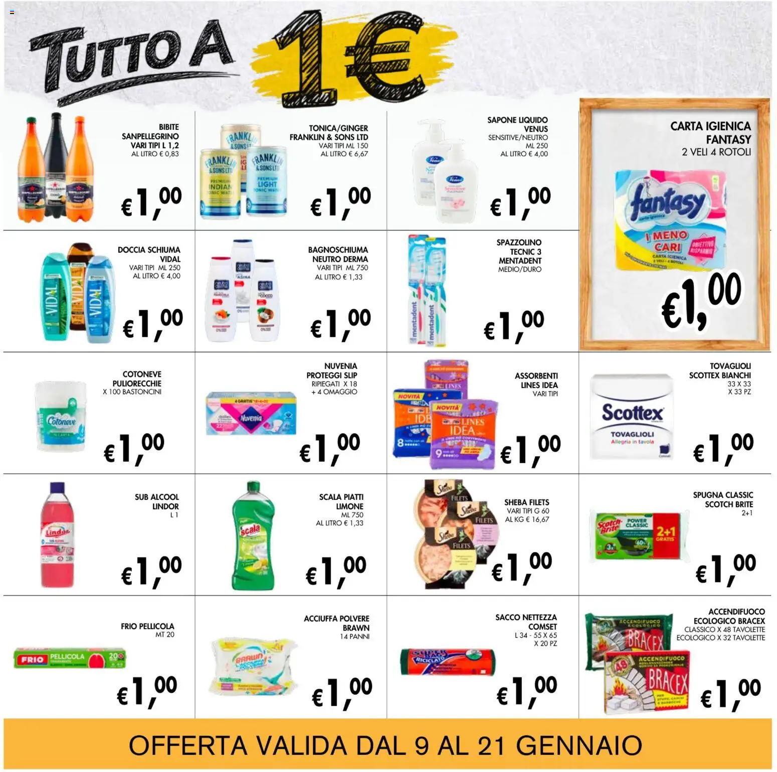 Volantino Coal del 09.01.2026 | Pagina: 14 | Prodotti: Bagnoschiuma, Slip, Limone, Bibite