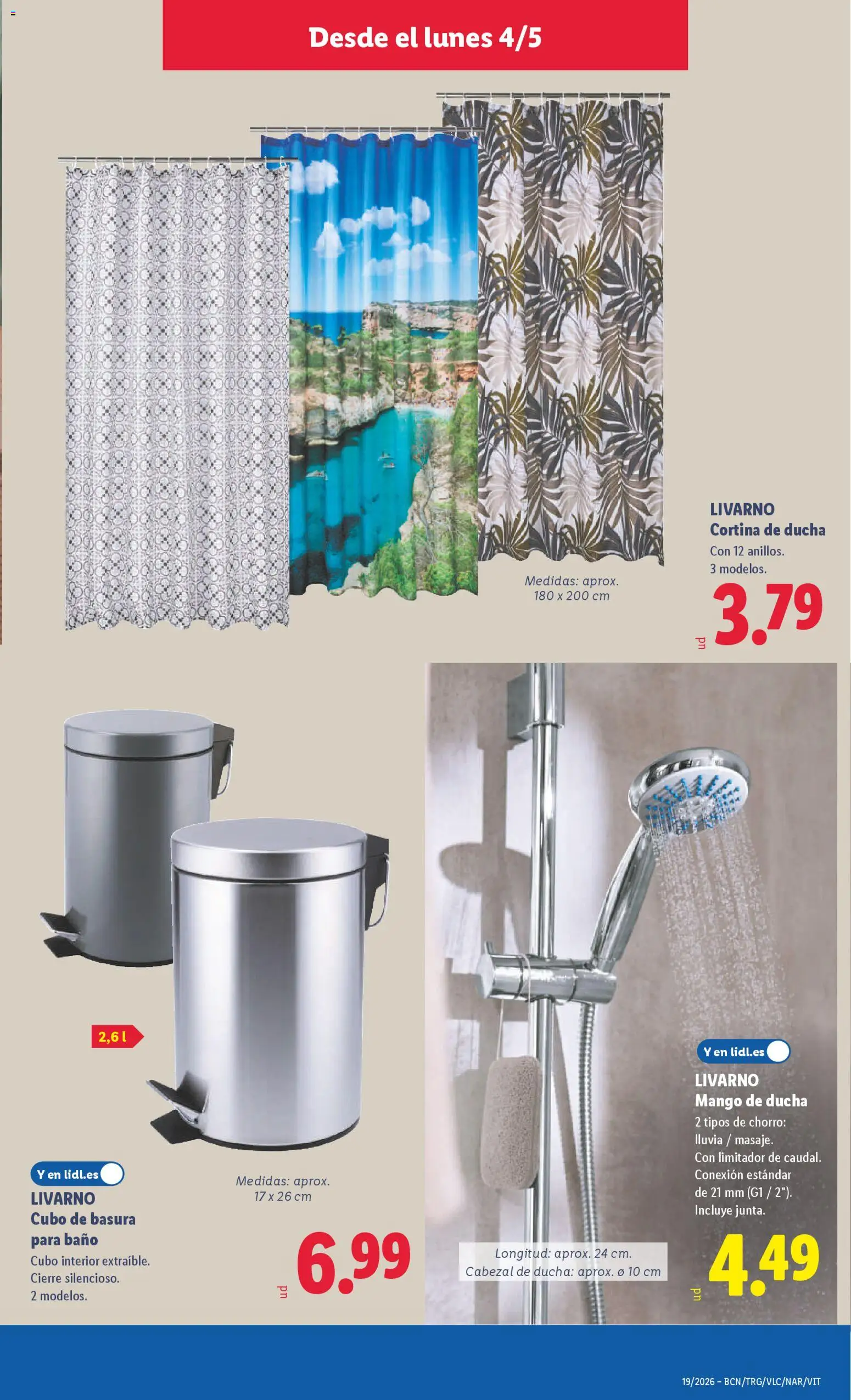 Lidl folleto de bazar │ válido desde el 04.05.2026 | Página: 13 | Productos: Ρούτερ, Baño, Διακόπτης κυκλώματος, Ducha