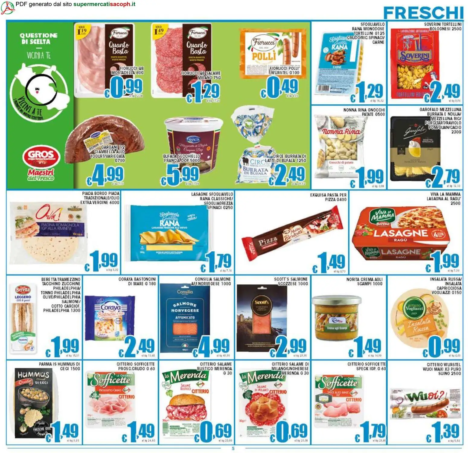 Volantino Sacoph del 13.02.2026 | Pagina: 5 | Prodotti: Speck, Pizza, Patate, Ragú