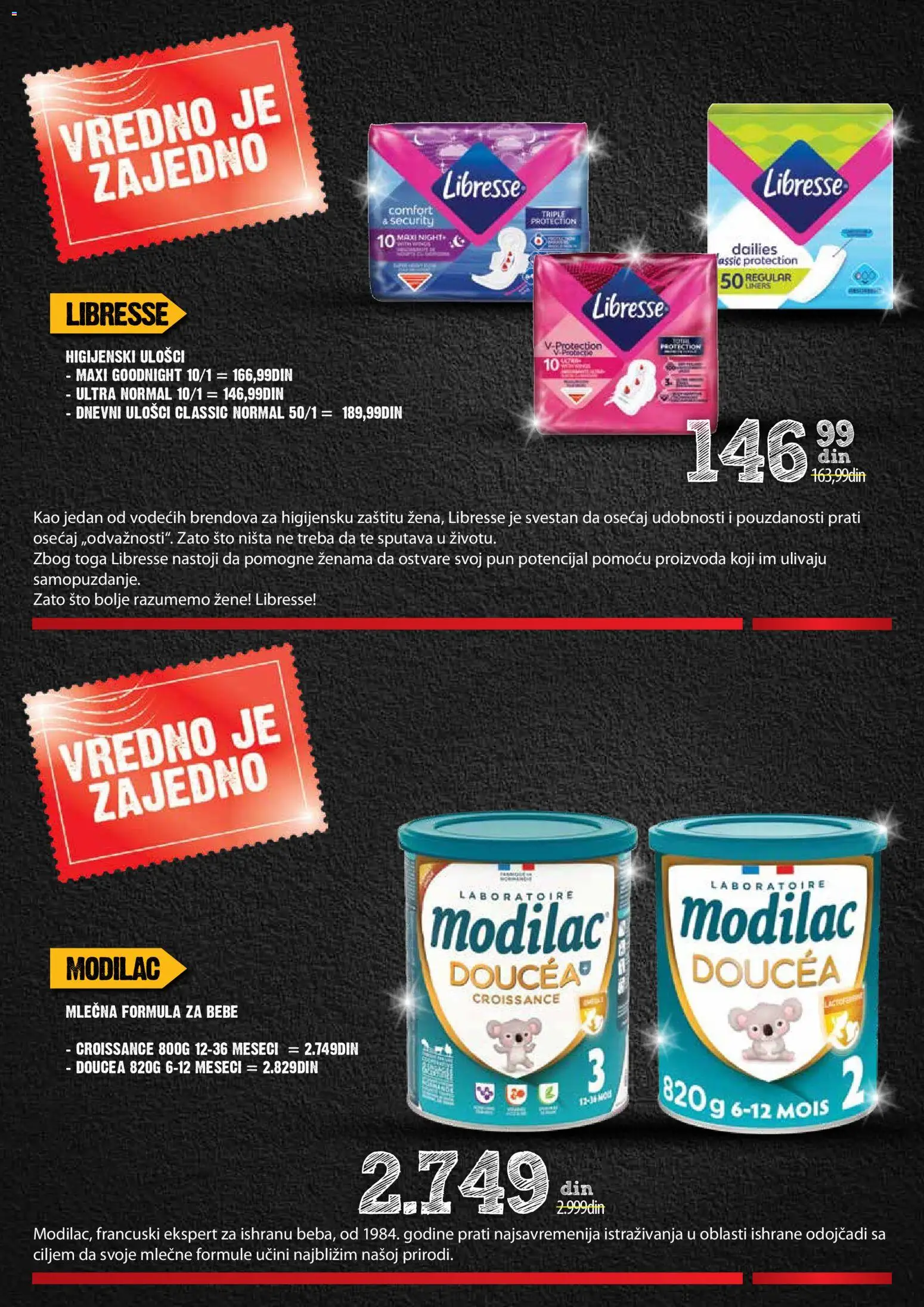 Idea katalog - važi od 13.11.2025 | Strana: 40 | Proizvode: Higijenski ulošci, Sto