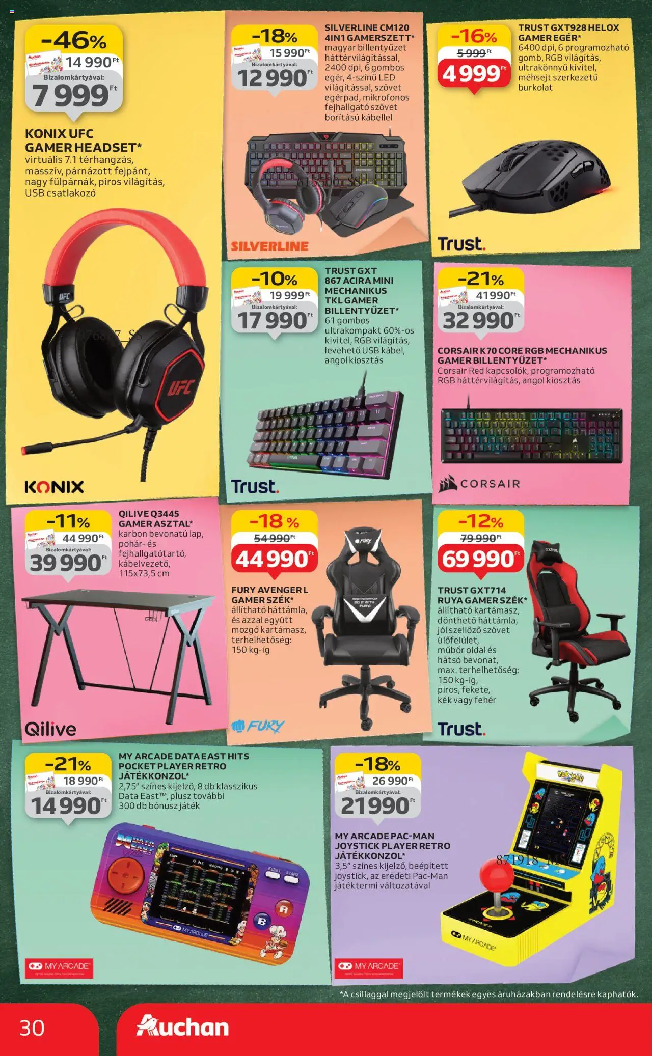 Auchan akciós ujság - amely érvényes a következő dátumtól: 07.08.2025 | Oldal: 30 | Termékek: Fejhallgató, Csatlakozó, USB, Pohár