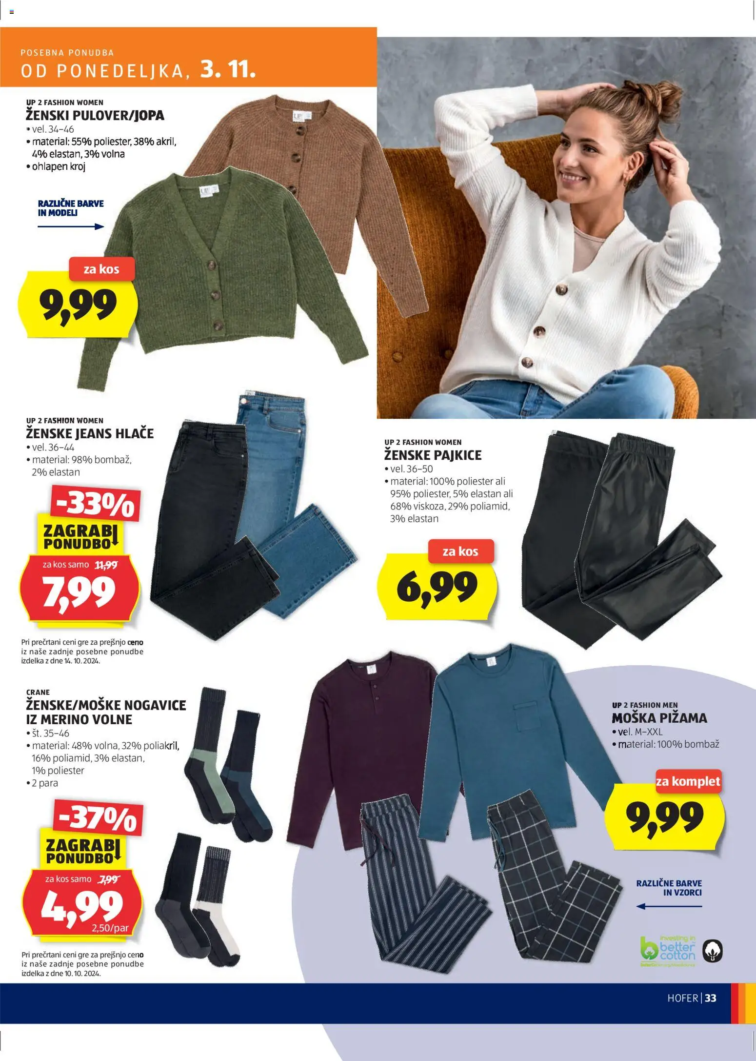 Hofer SI katalog | vrijedi od 30.10.2025 | Stranica: 33 | Proizvodi: Hlače
