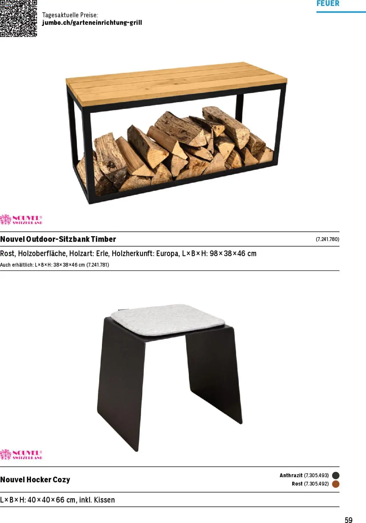 Jumbo Aktionen Grosse Grillbroschüre 2025 ab 21.02.2025 | Seite: 59 | Produkte: Hocker, Kissen