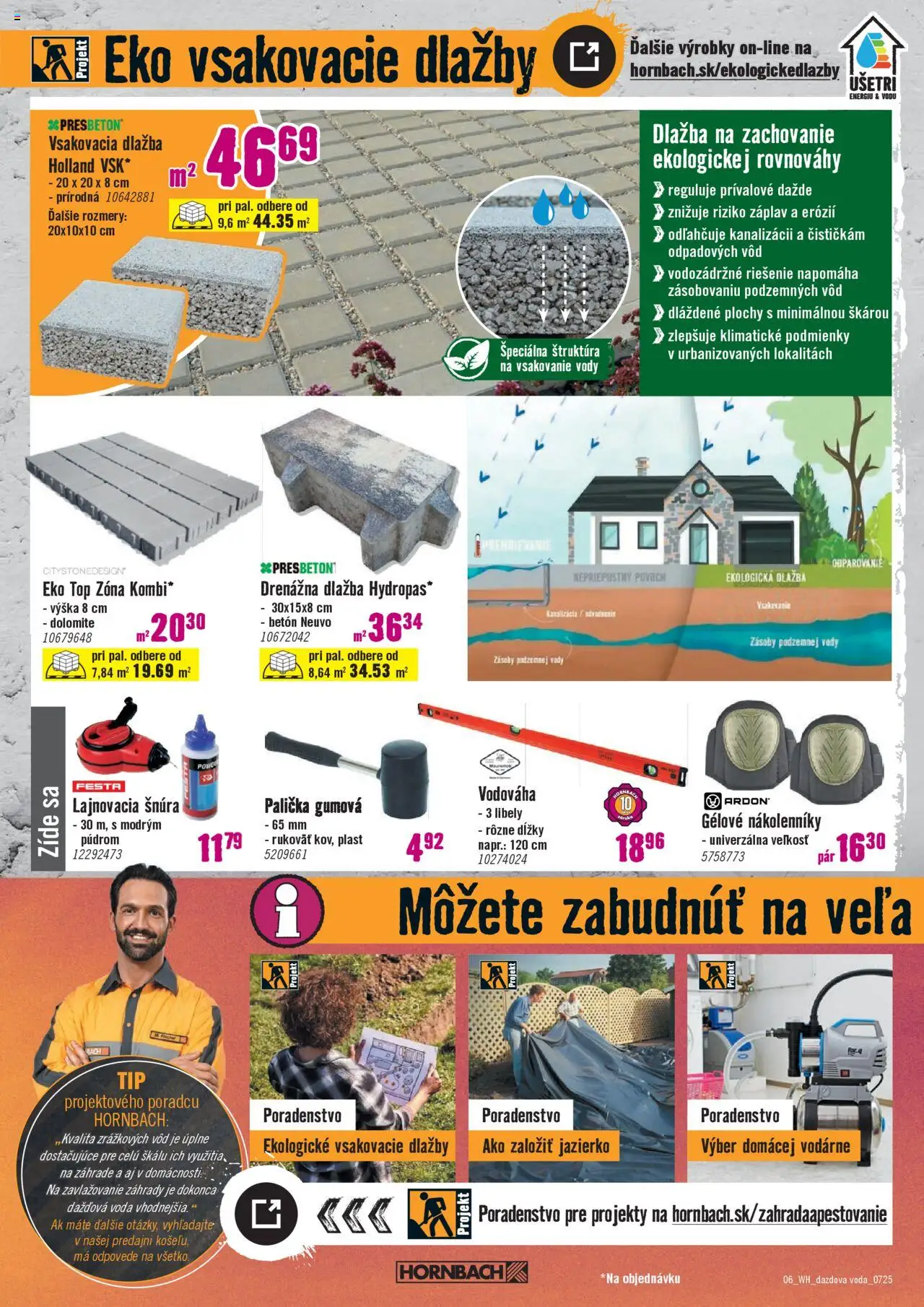 Hornbach leták │ platný od 16.07.2025 | Strana: 6 | Produkty: Dlažba, Voda