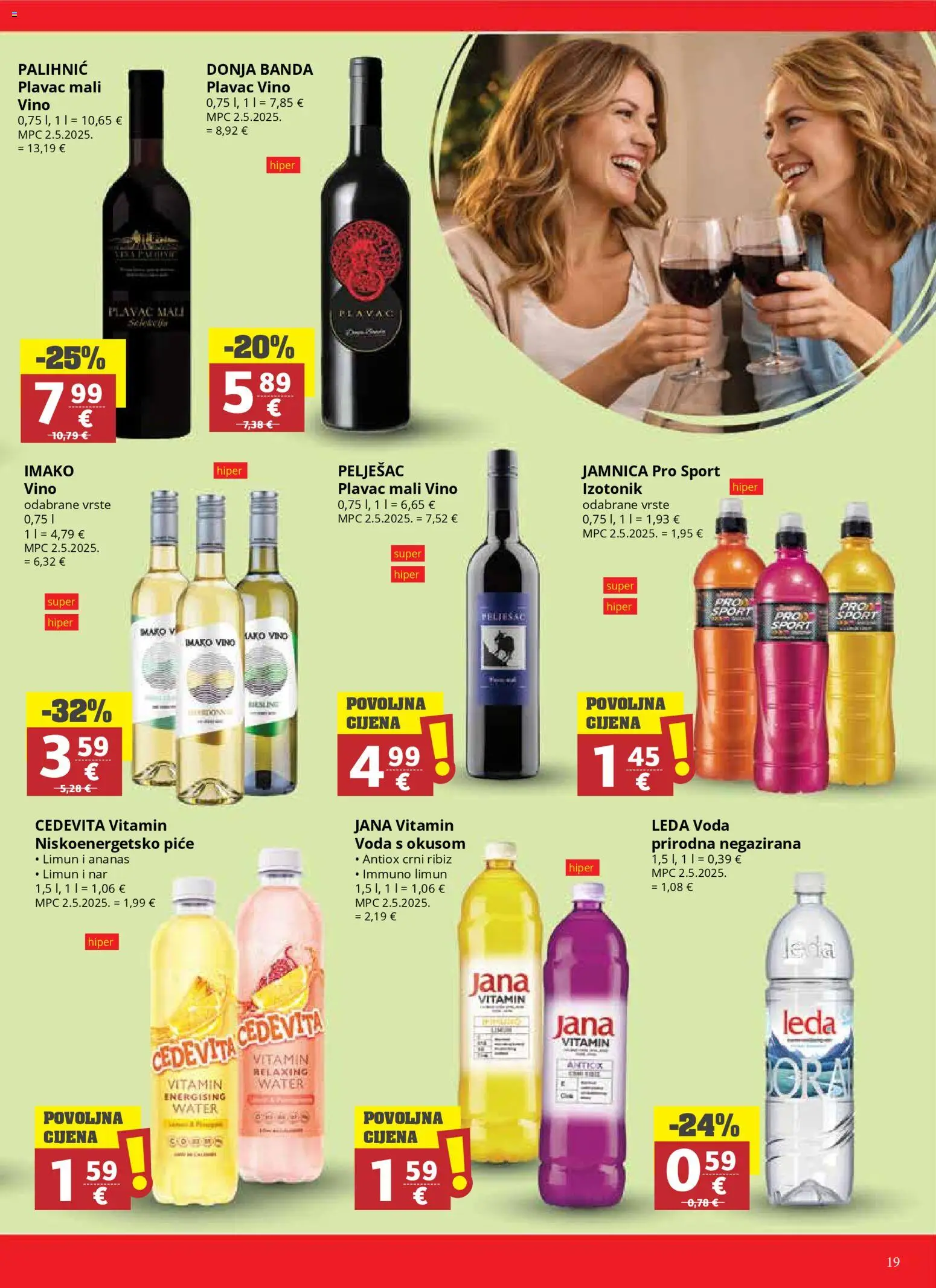 Ribola katalog | vrijedi od 08.04.2026 | Stranica: 19 | Proizvodi: Ananas, Jamnica, Voda, Limun