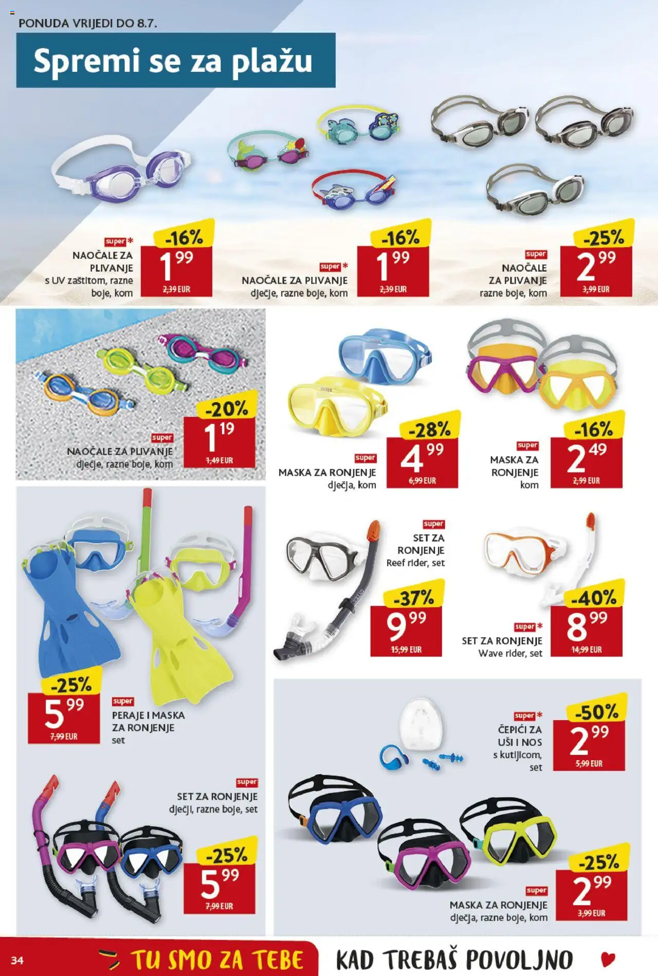 Konzum katalog | vrijedi od 25.06.2025 | Stranica: 34 | Proizvodi: Maska za ronjenje, Maska, Naočale
