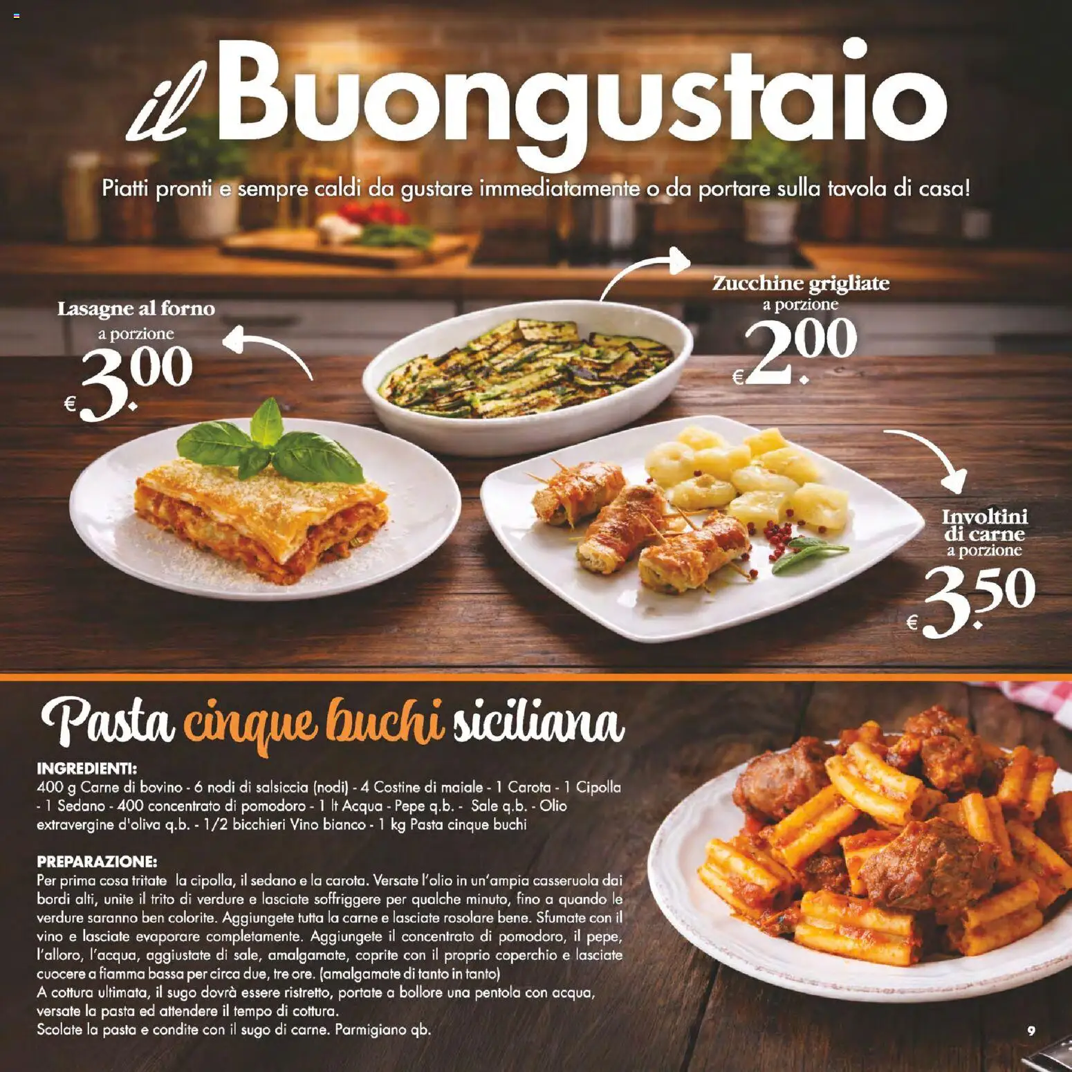 Volantino Decò del 13.02.2026 | Pagina: 9 | Prodotti: Maiale, Pomodoro, Olio, Vino