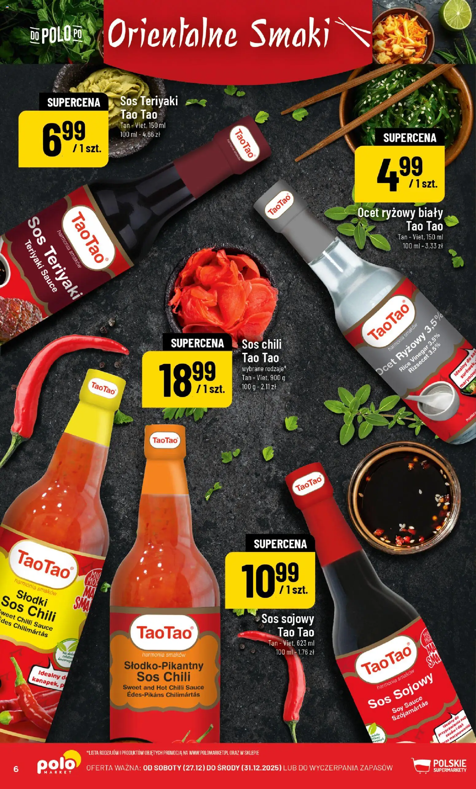 POLOmarket Gazetka - Orientalne Smaki od 14.01.2026 | Strona: 6 | Produkty: Sos teriyaki, Róż, Sos sojowy, Sos